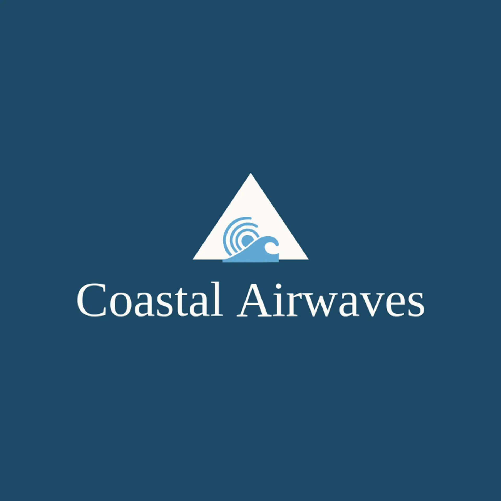 Coastal Airwaves logo for broadcast