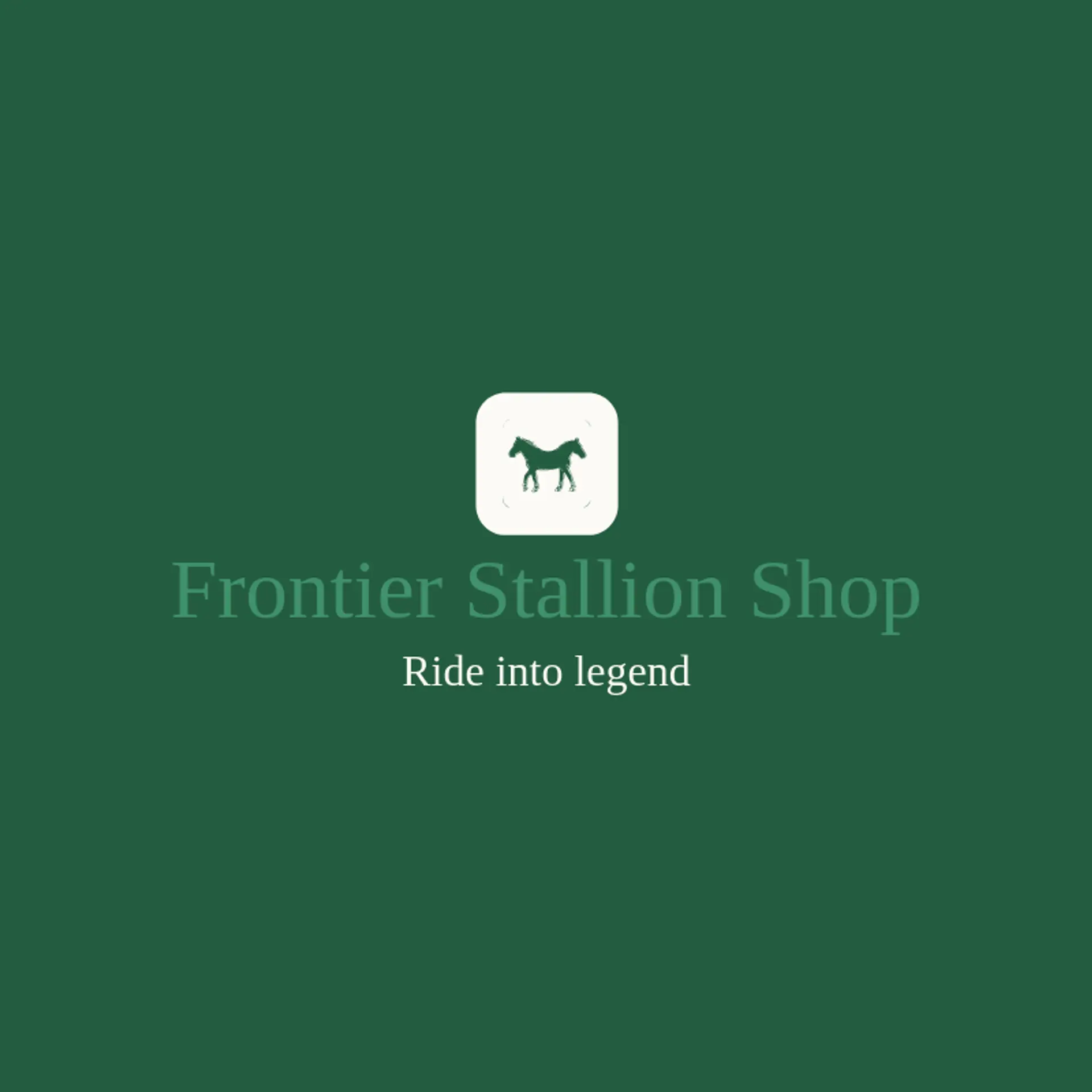 Frontier Stallion Shop logo for mustang