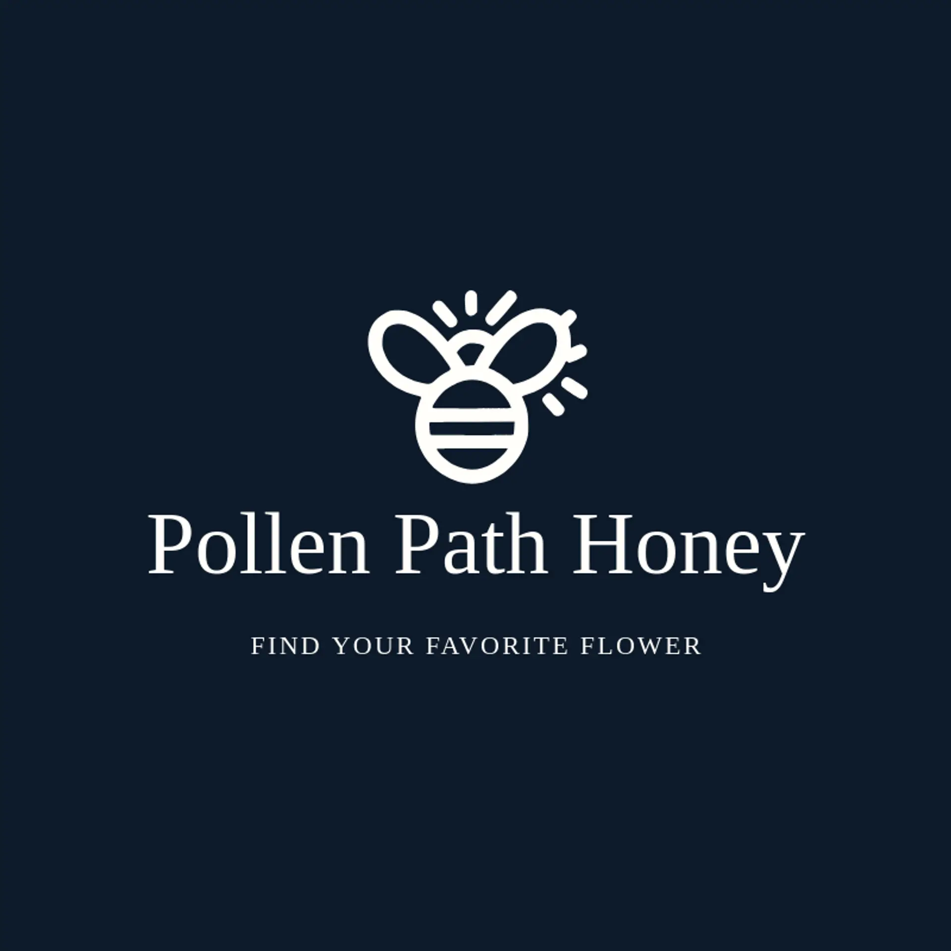 Pollen Path Honey logo for honey bee