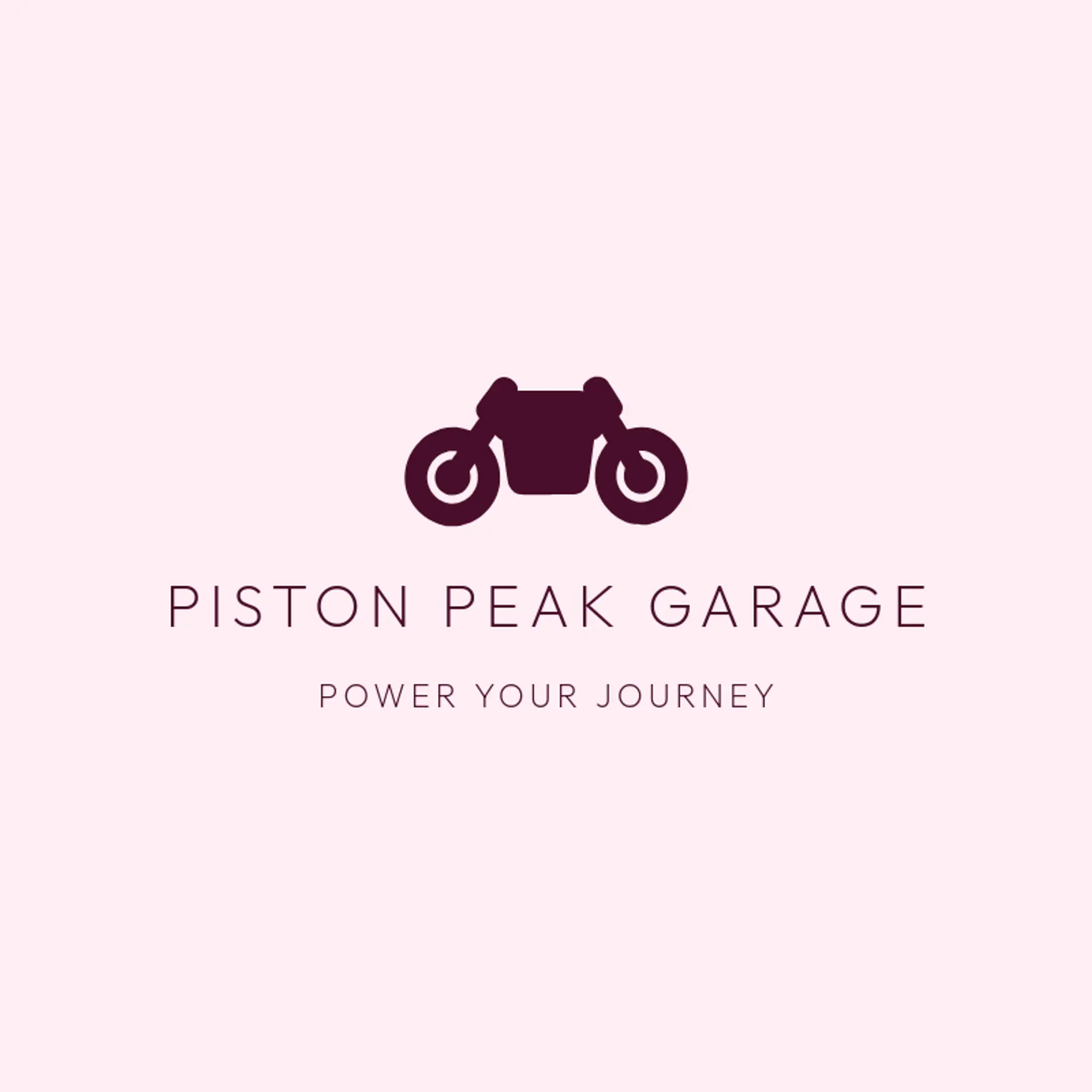Piston Peak Garage logo for motorcycle