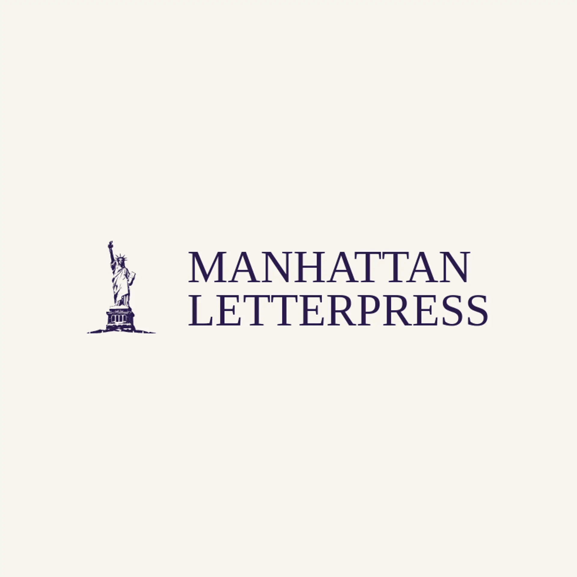 Manhattan Letterpress logo for new york
