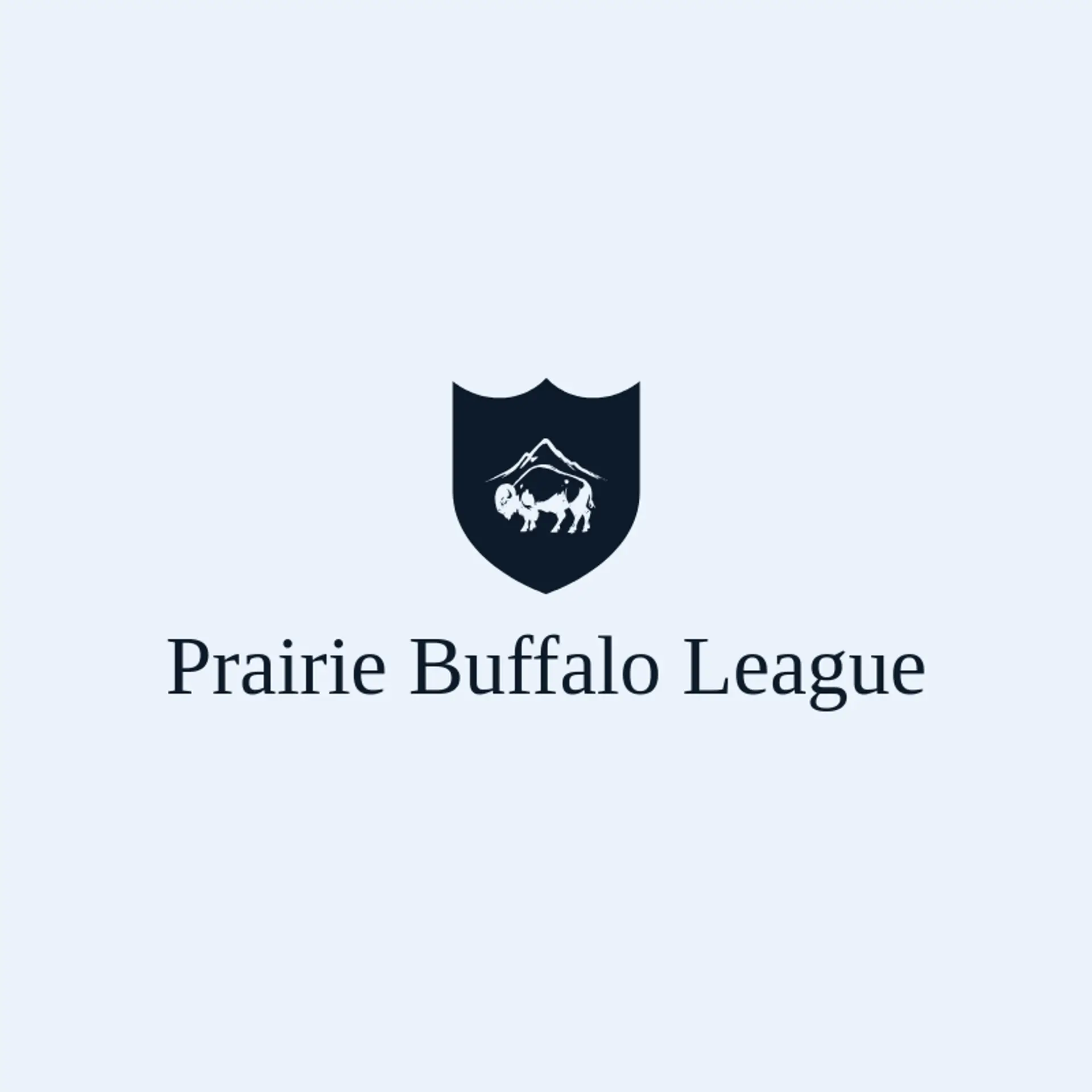 Prairie Buffalo League logo for native american