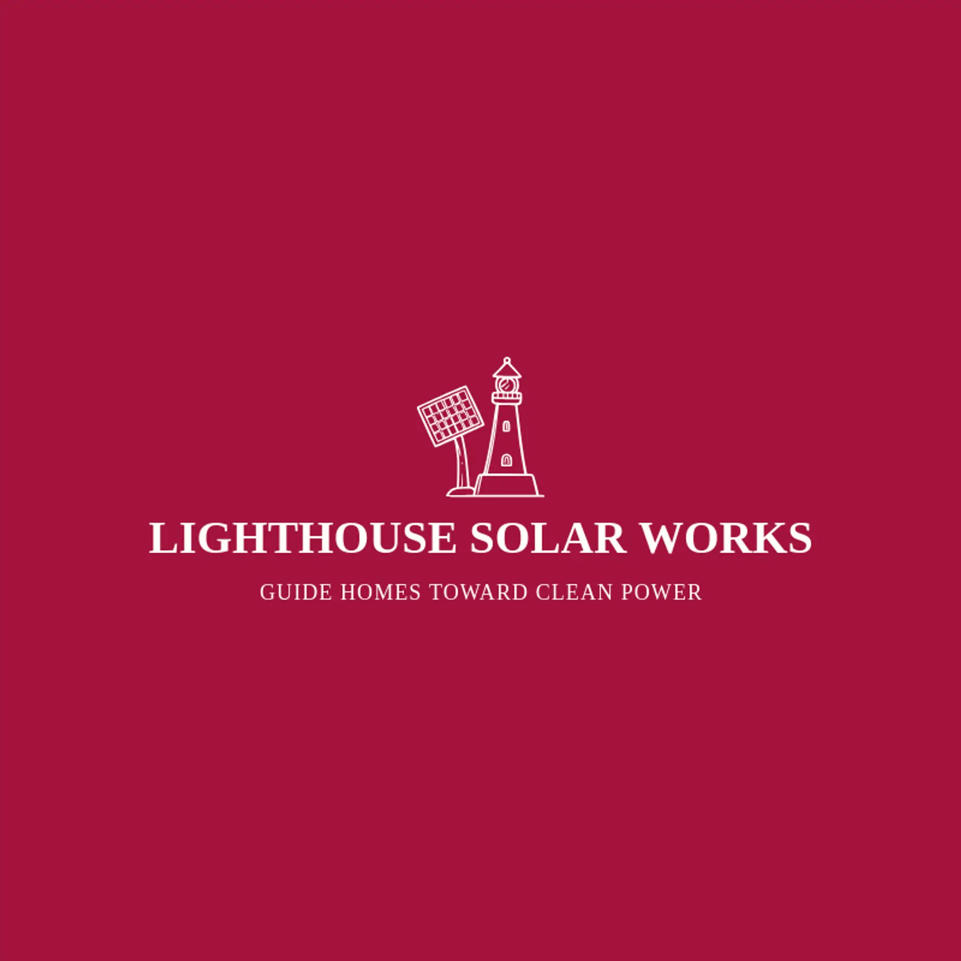 Lighthouse Solar Works logo for solar panel