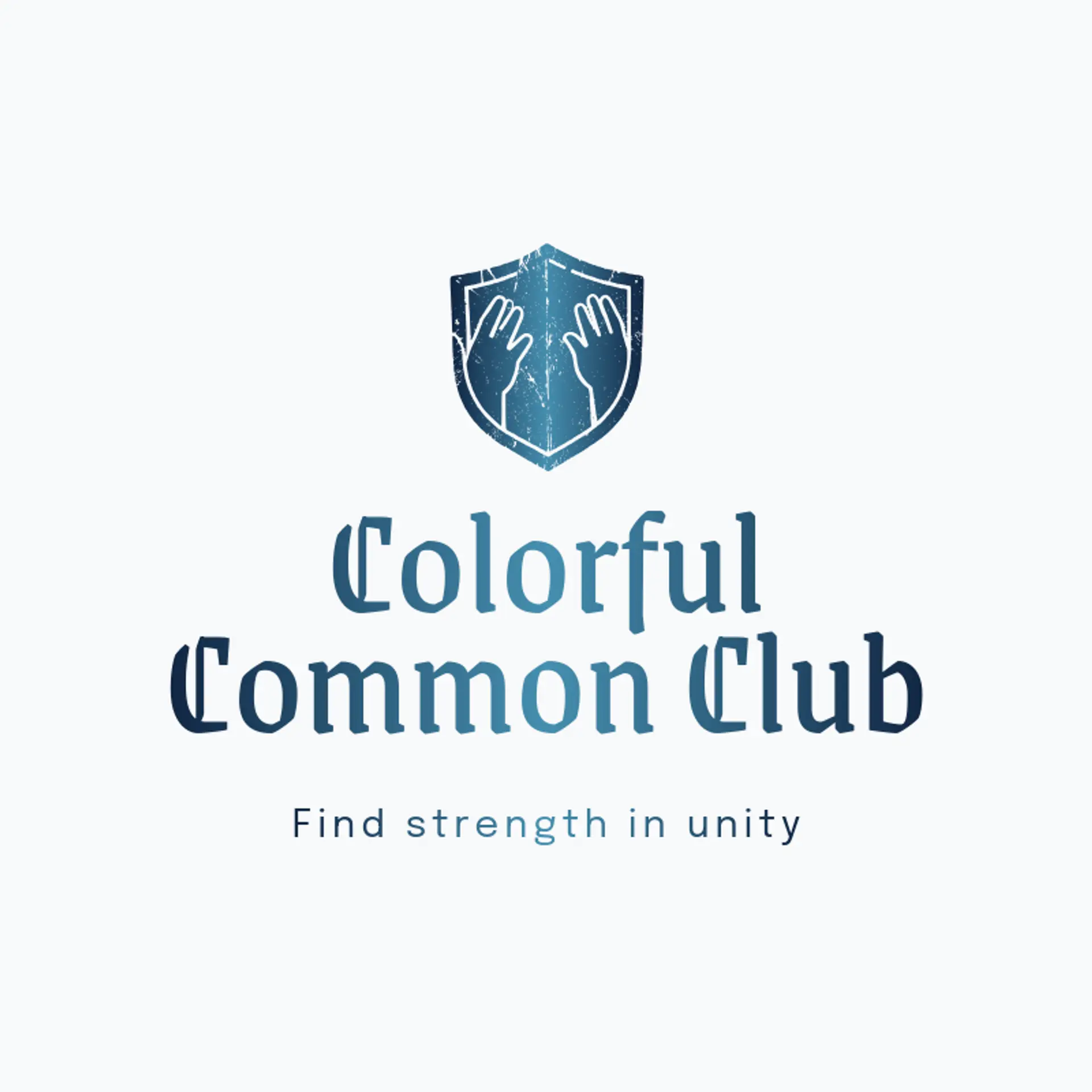 Colorful Common Club logo for pride