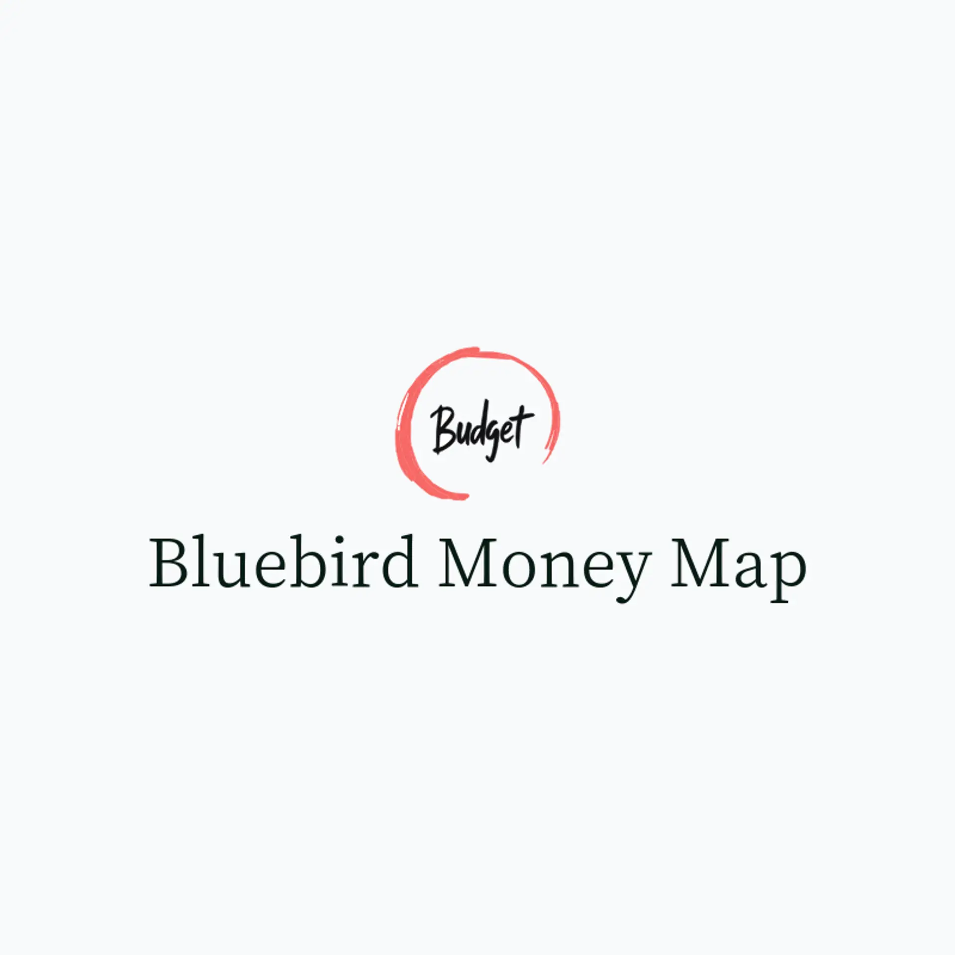 Bluebird Money Map logo for budget