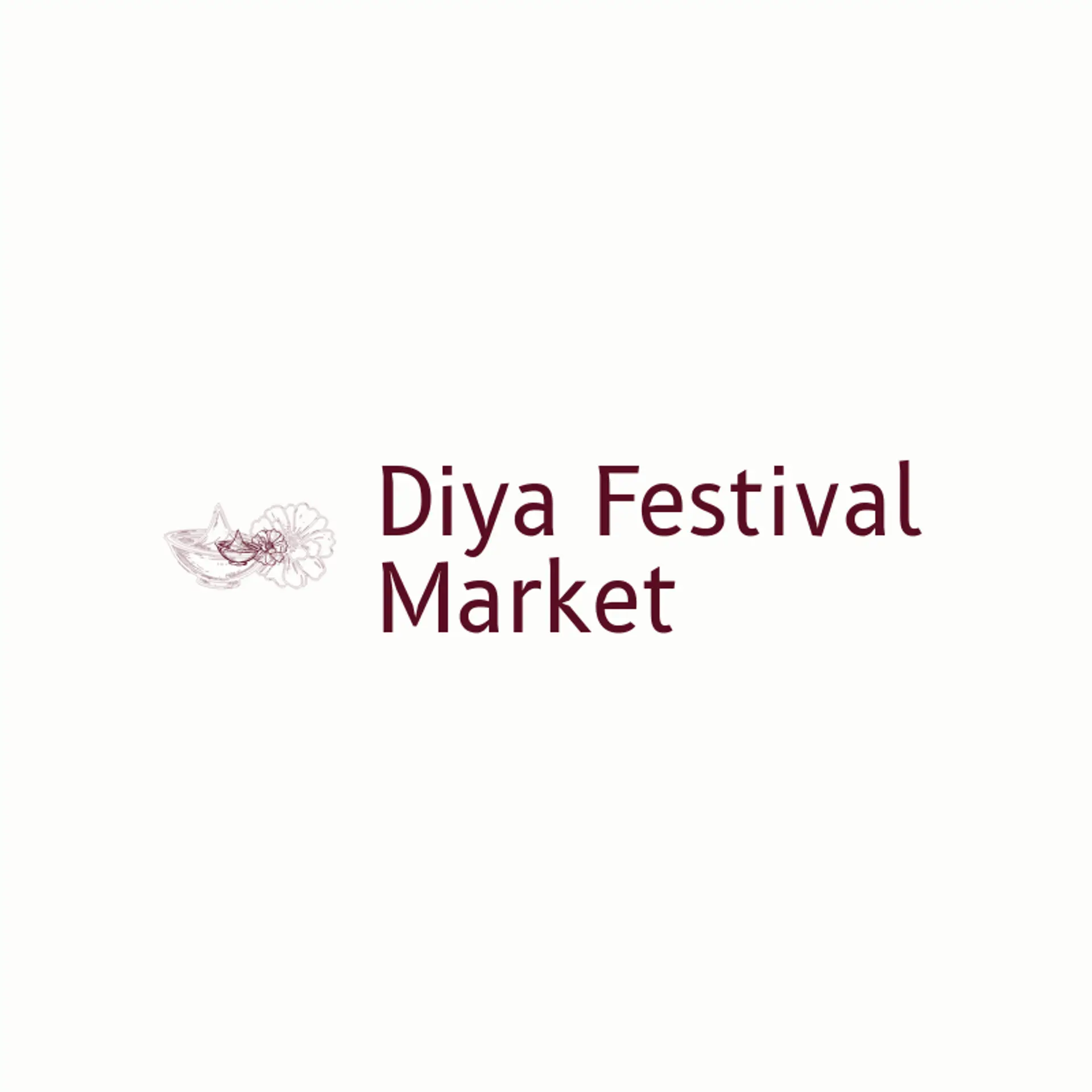 Diya Festival Market logo for indian