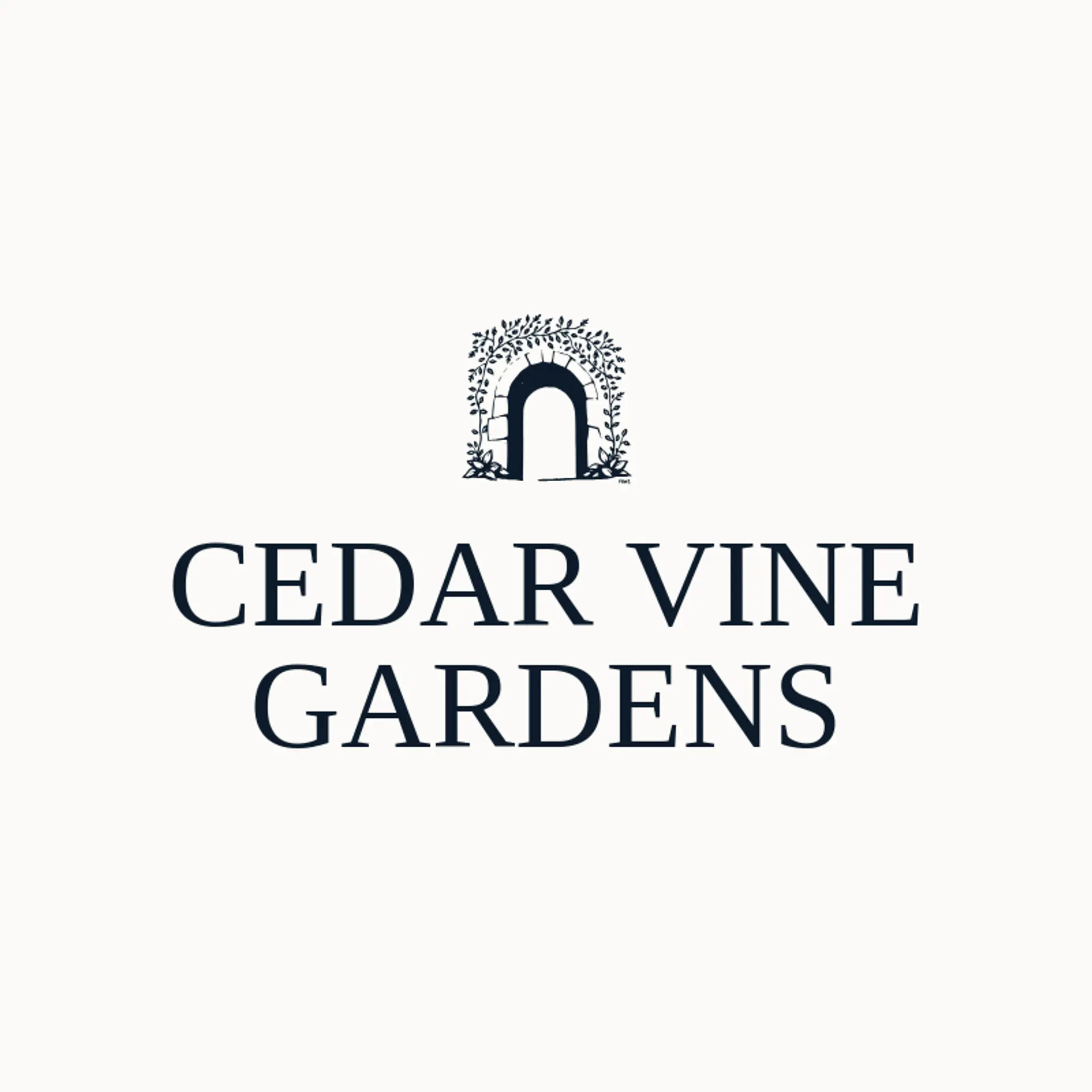 Cedar Vine Gardens logo for vine