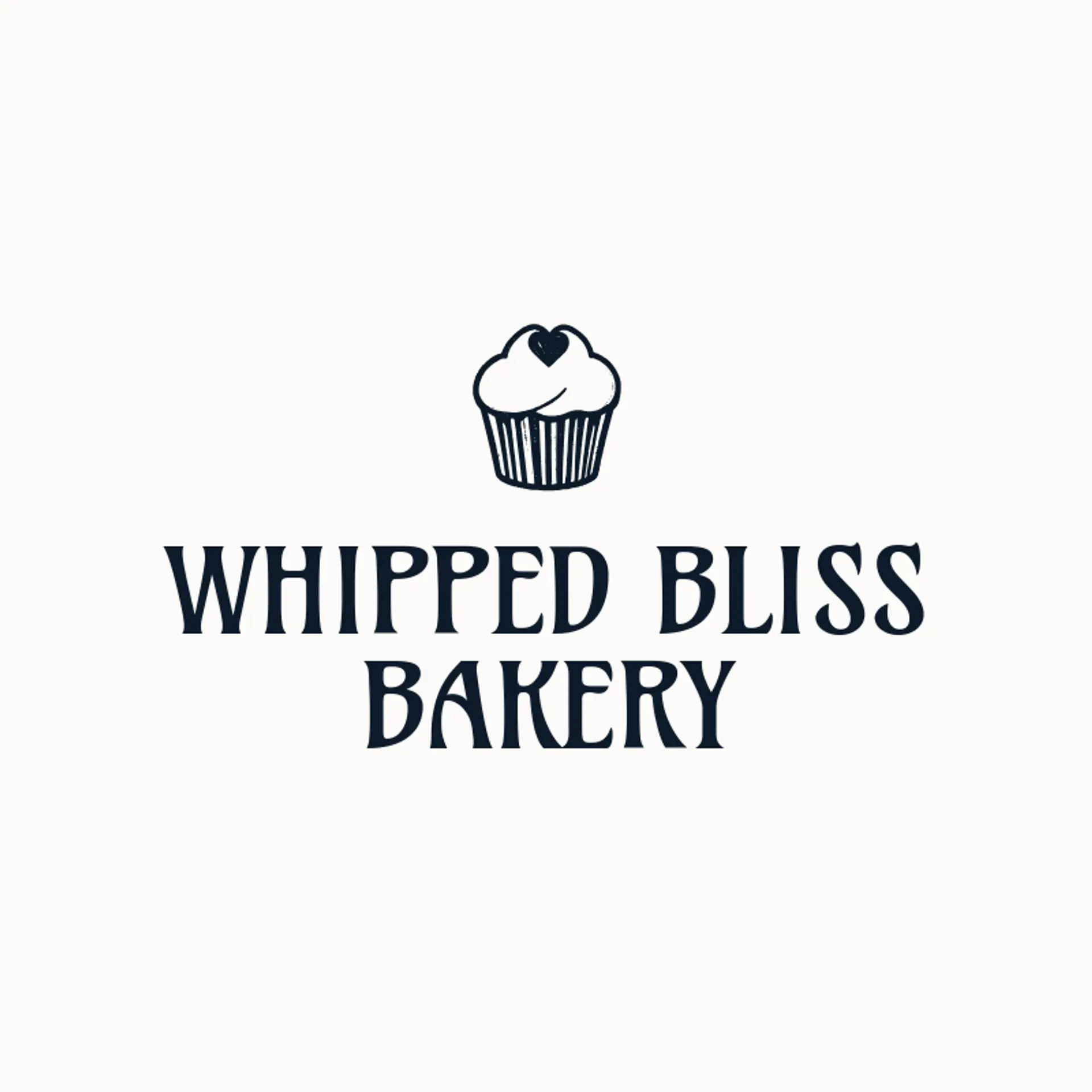 Whipped Bliss Bakery logo for cupcake