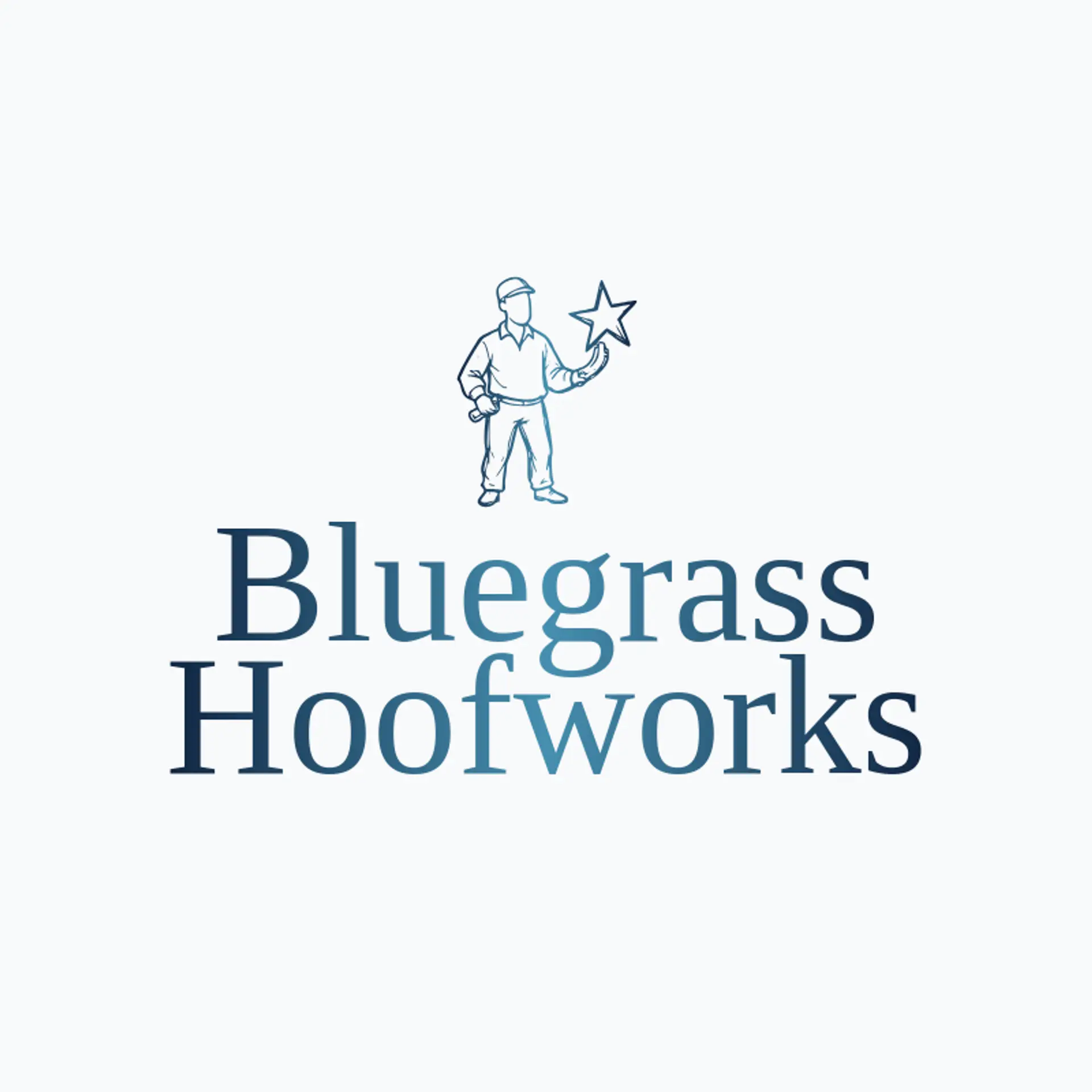 Bluegrass Hoofworks logo for farrier
