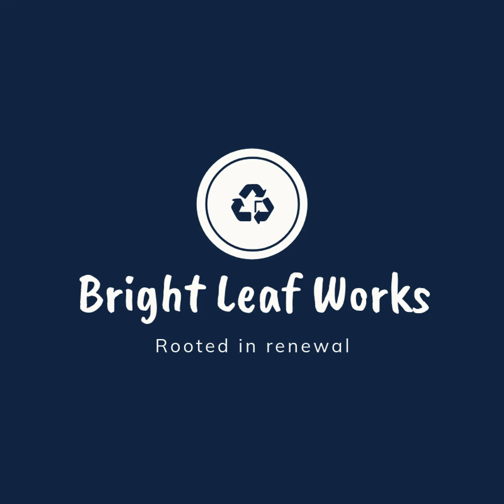 Bright Leaf Works logo for recycling