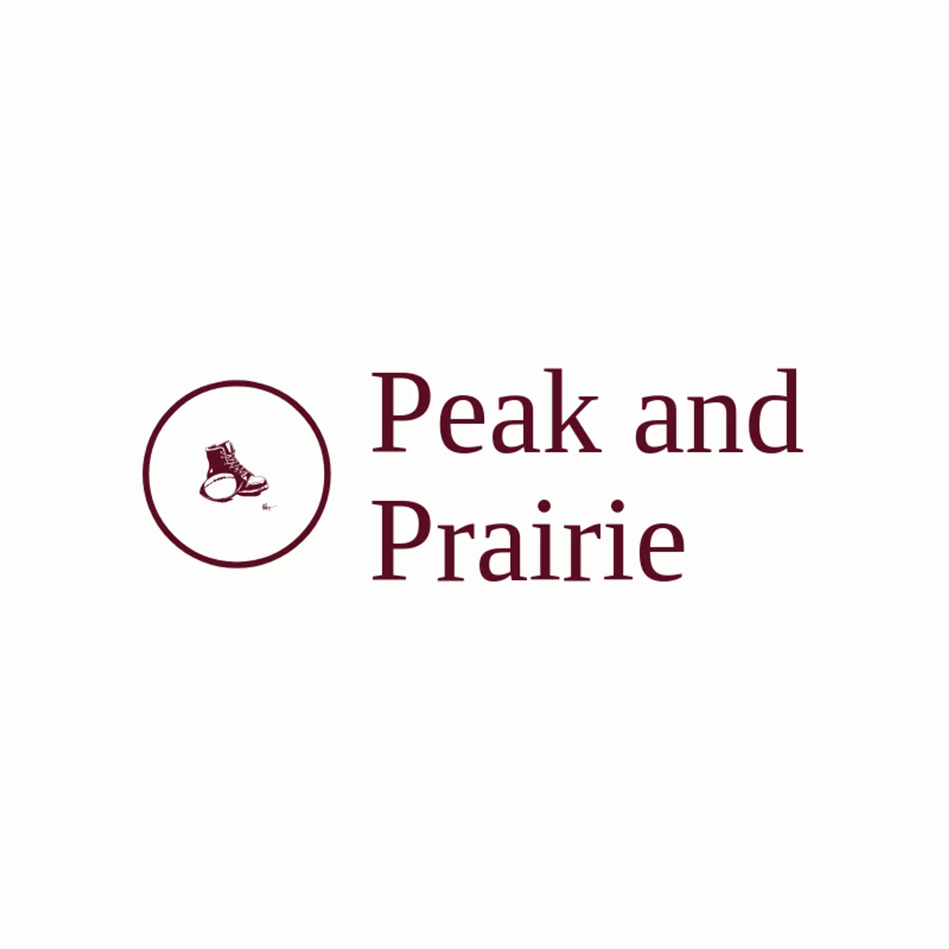 Peak and Prairie logo for boot