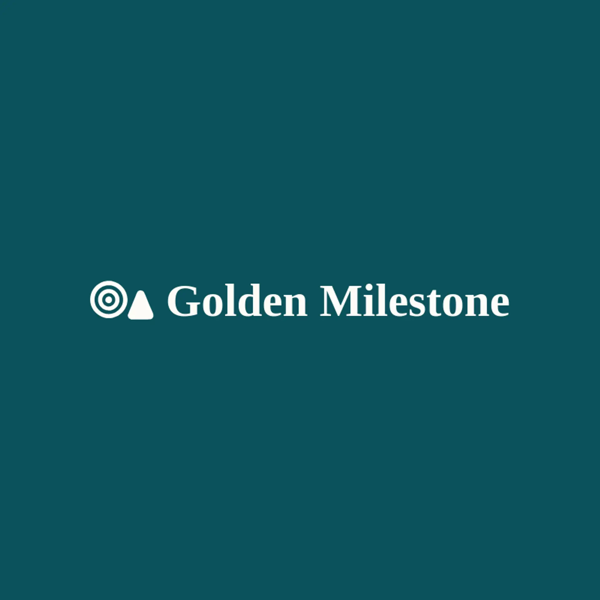 Golden Milestone logo for goal
