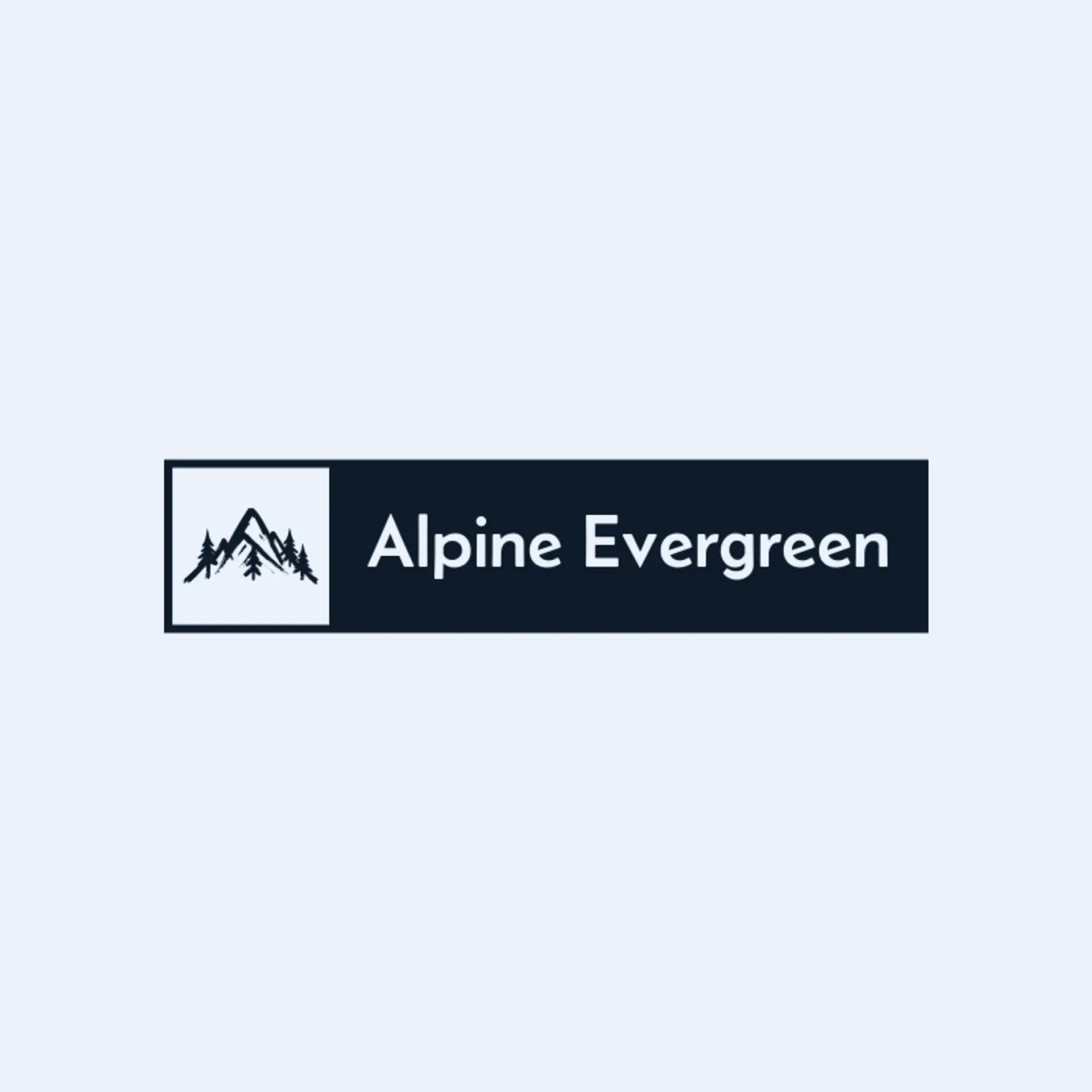 Alpine Evergreen logo for christmas tree