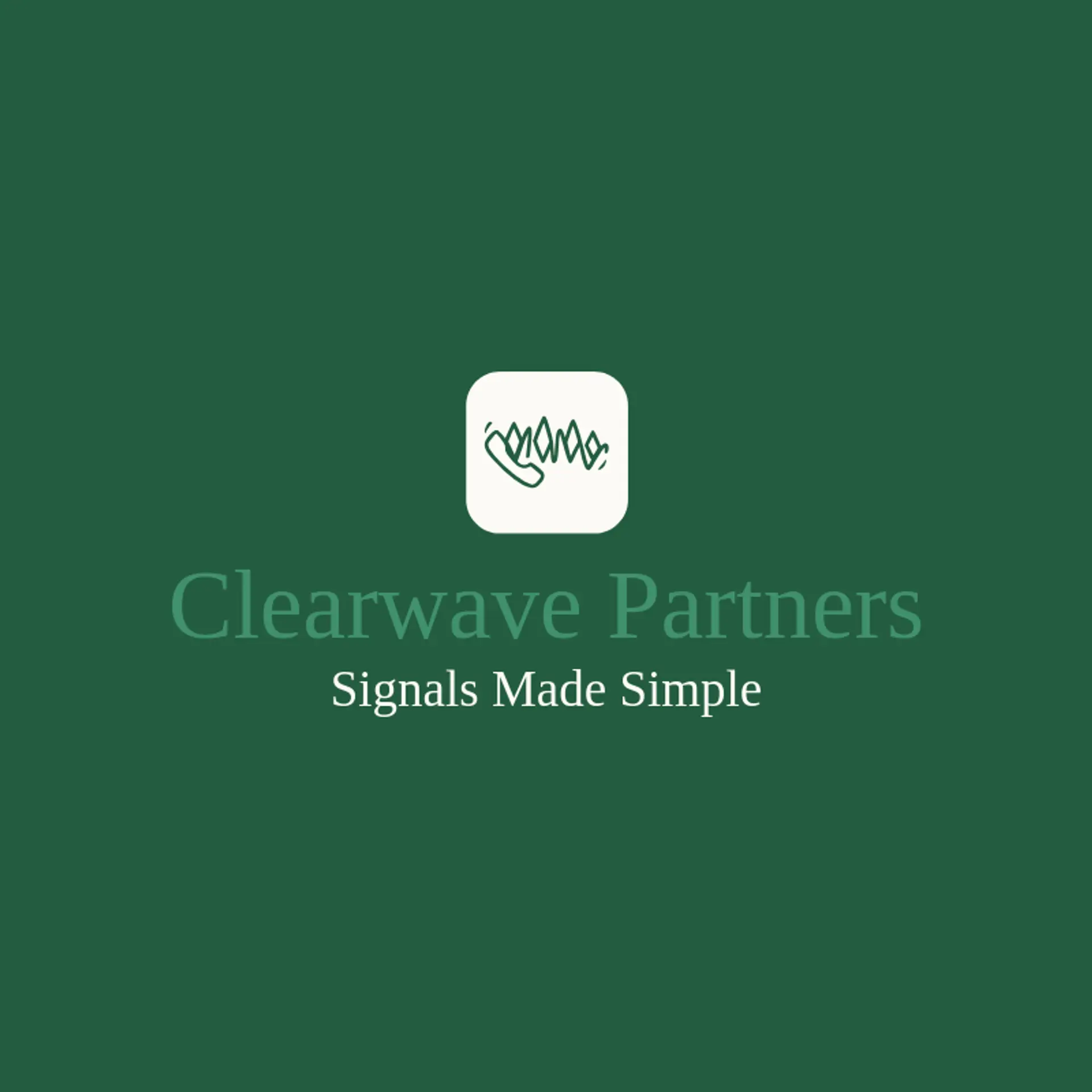 Clearwave Partners logo for telephone