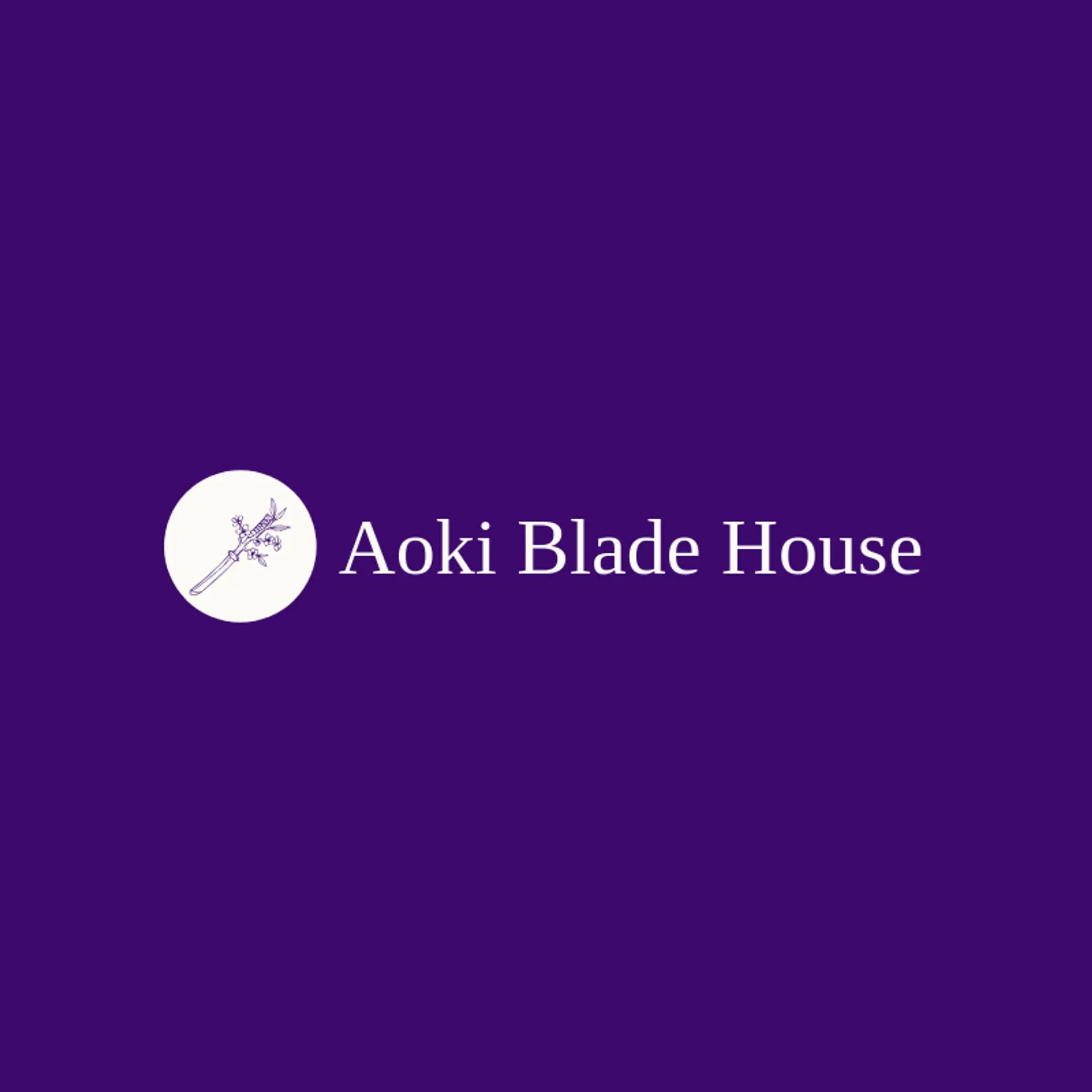 Aoki Blade House logo for katana