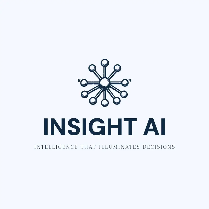 The app name Insight AI as a branded logo with a single color icon