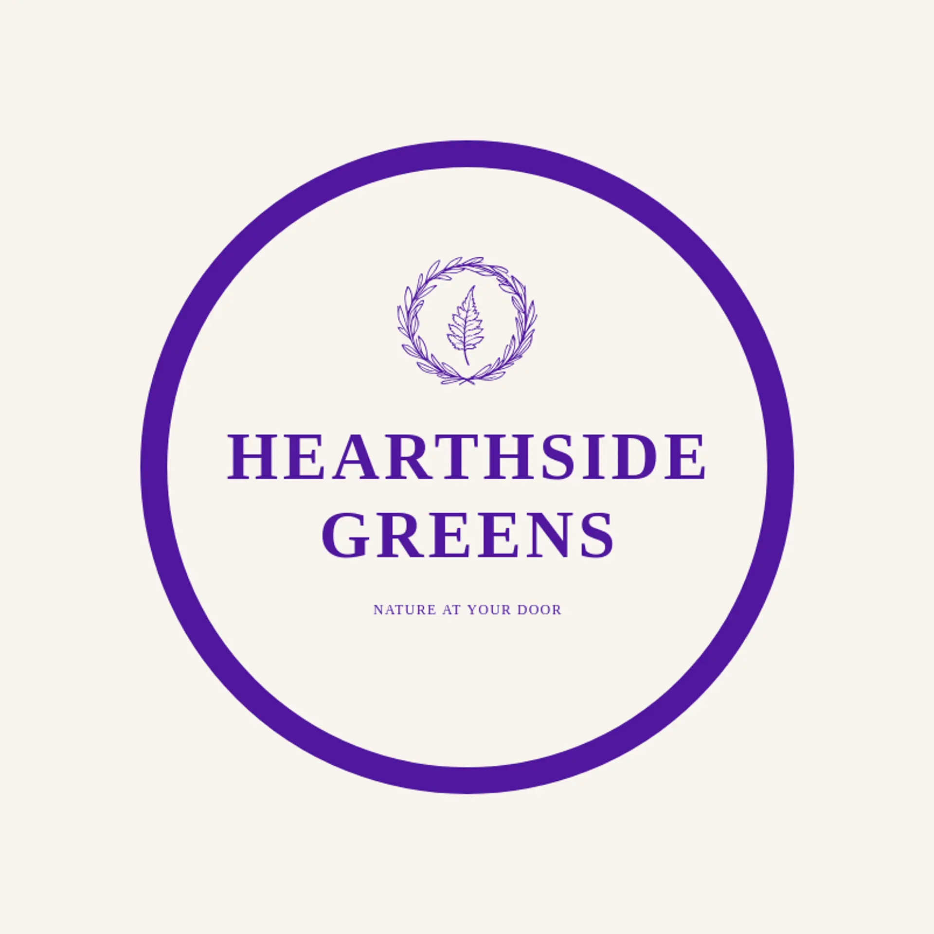 Hearthside Greens logo for wreath
