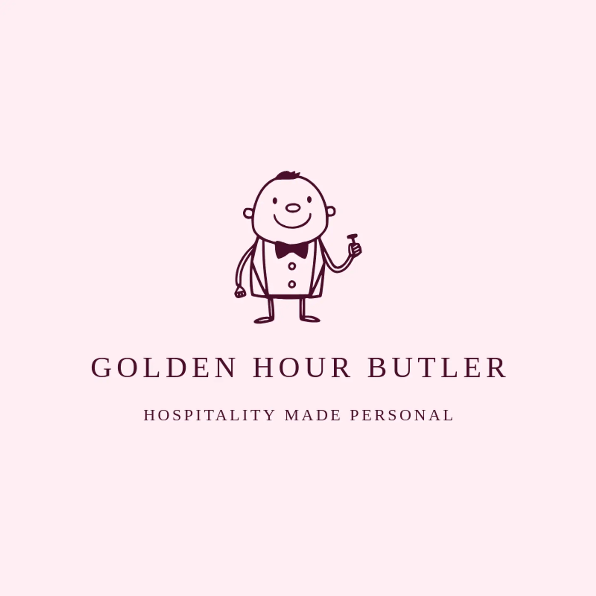 Golden Hour Butler logo for butler