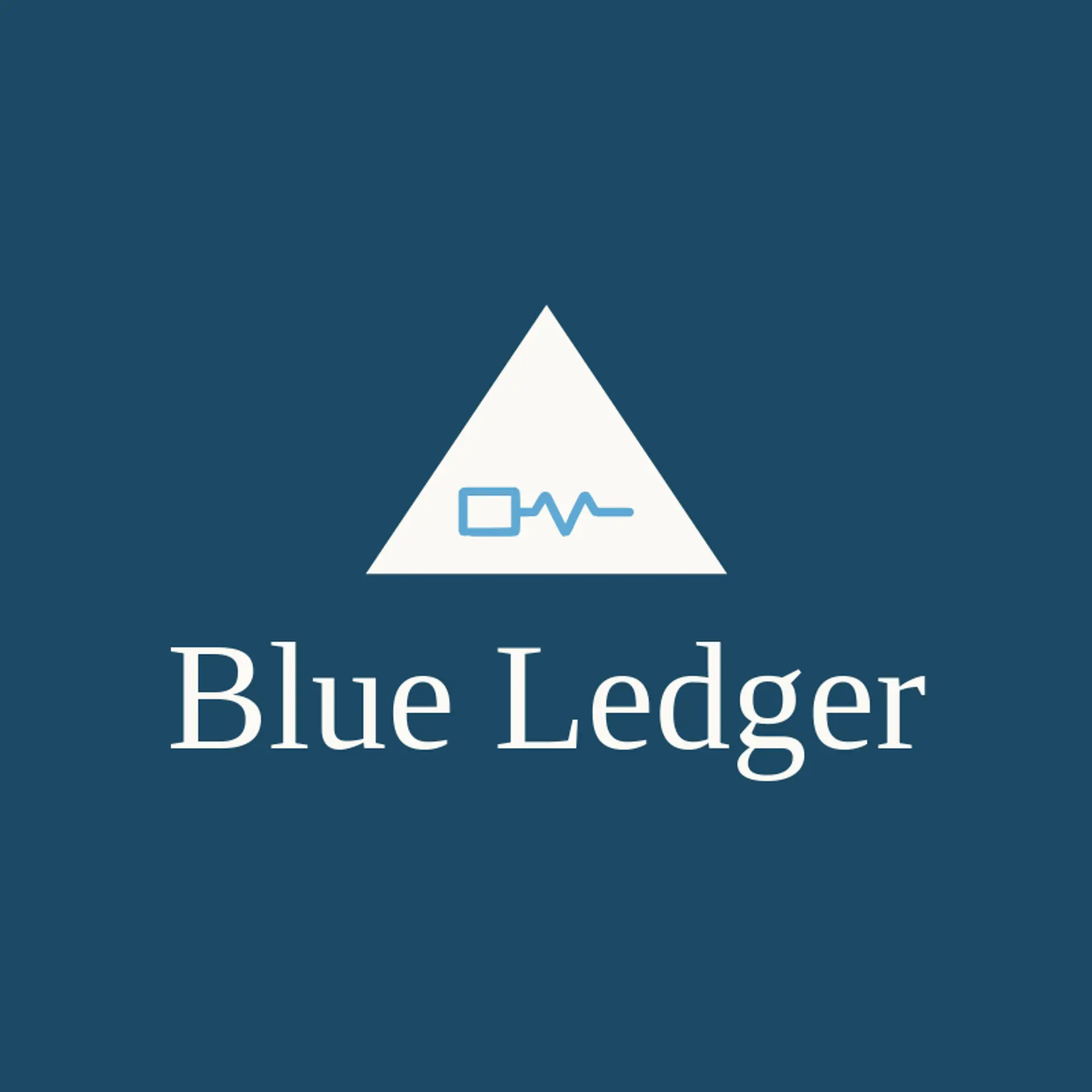 Blue Ledger logo for blockchain