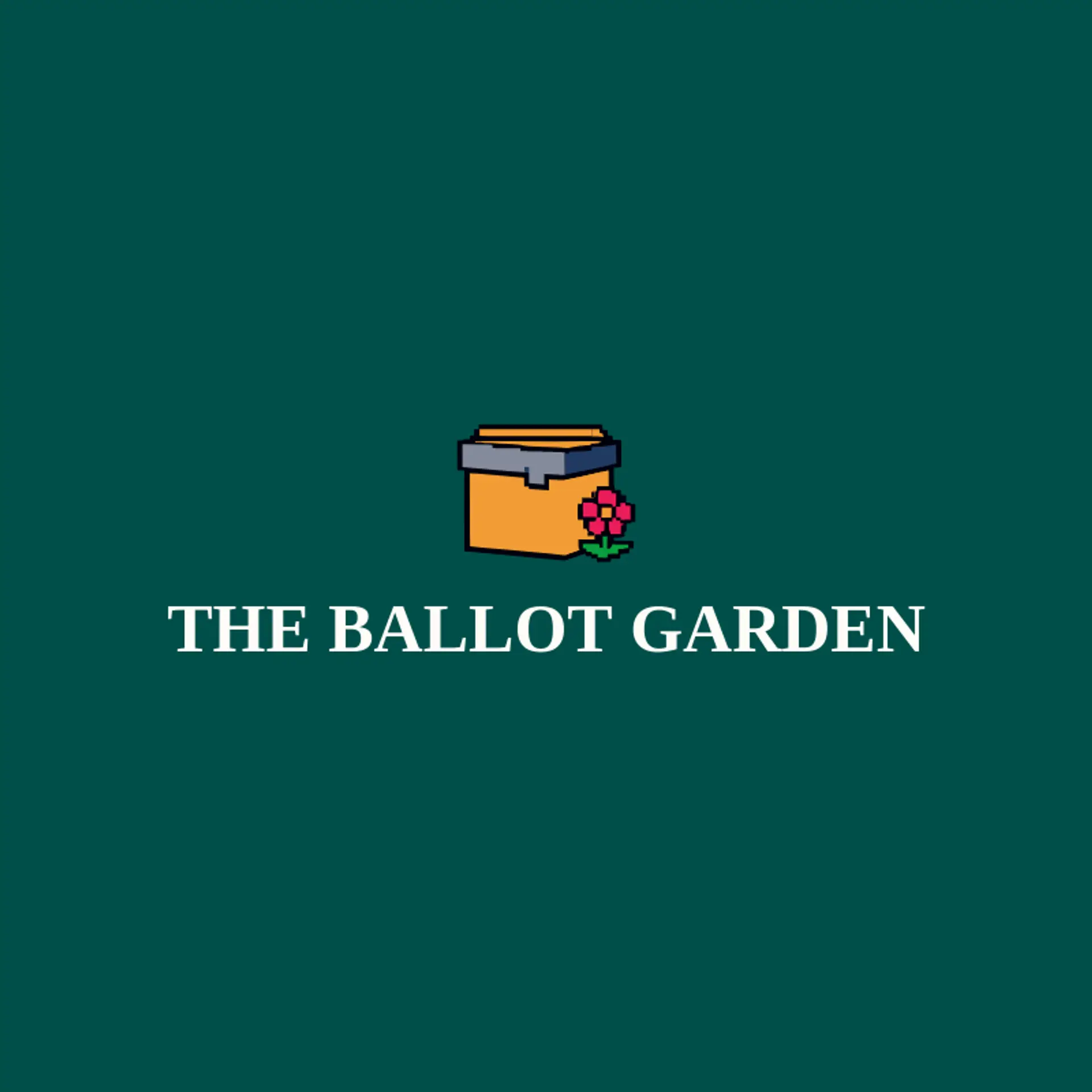 The Ballot Garden logo for democracy