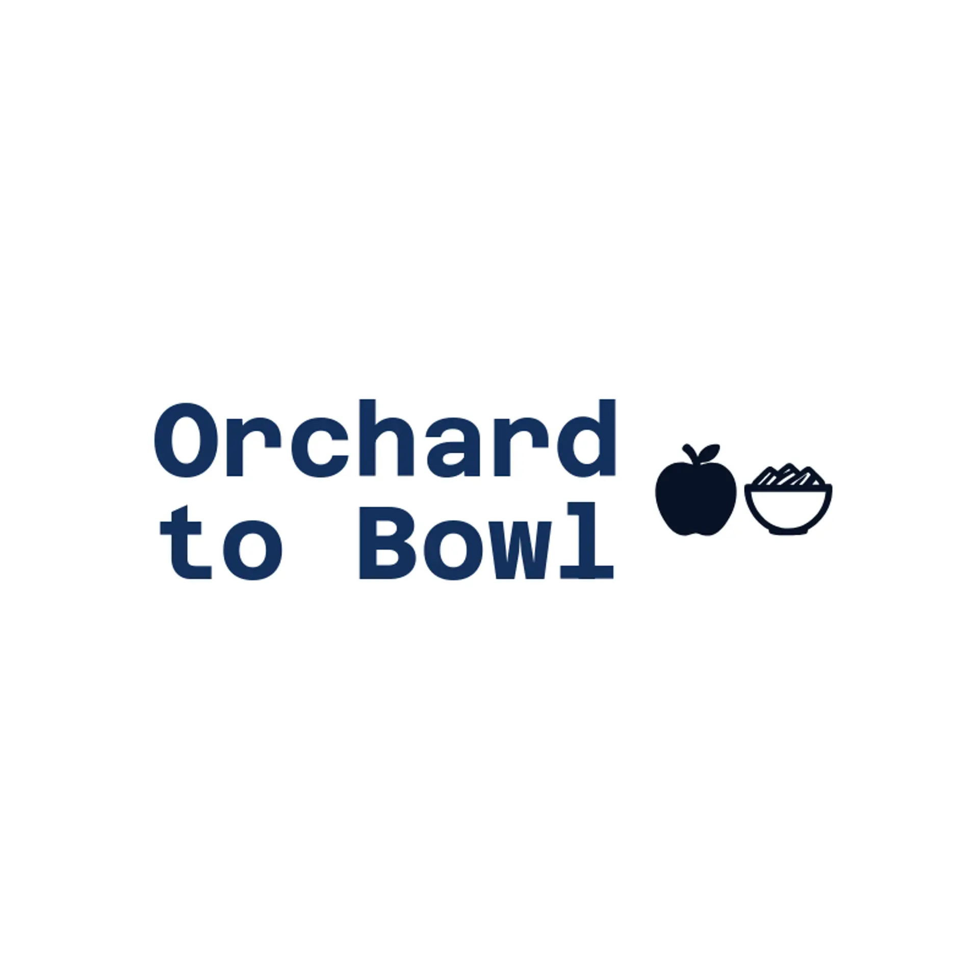 Orchard to Bowl logo for apple