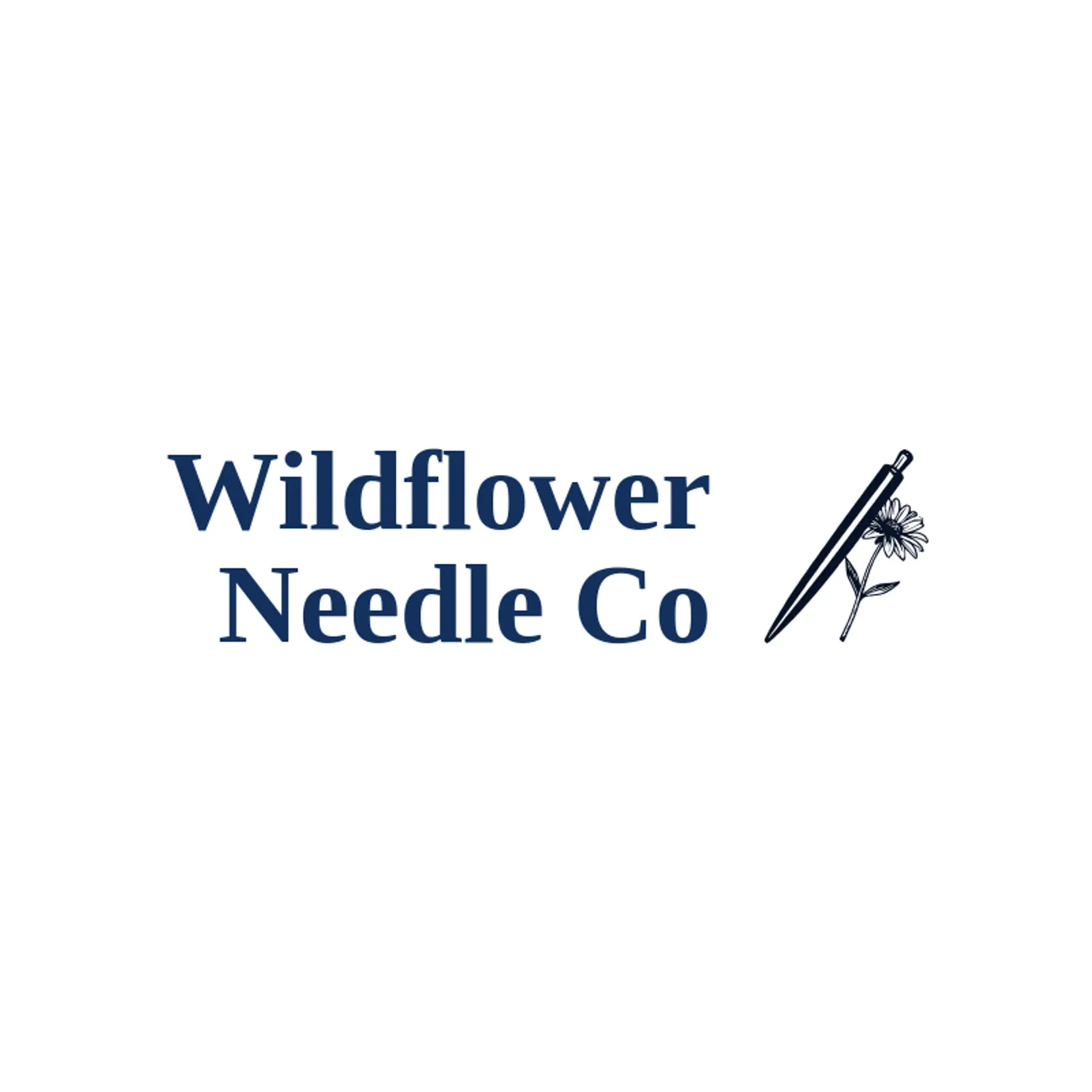Wildflower Needle Co logo for sewing