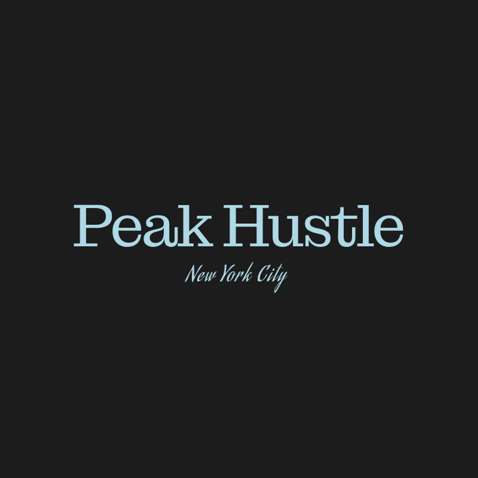 Peak Hustle logo for cool sports