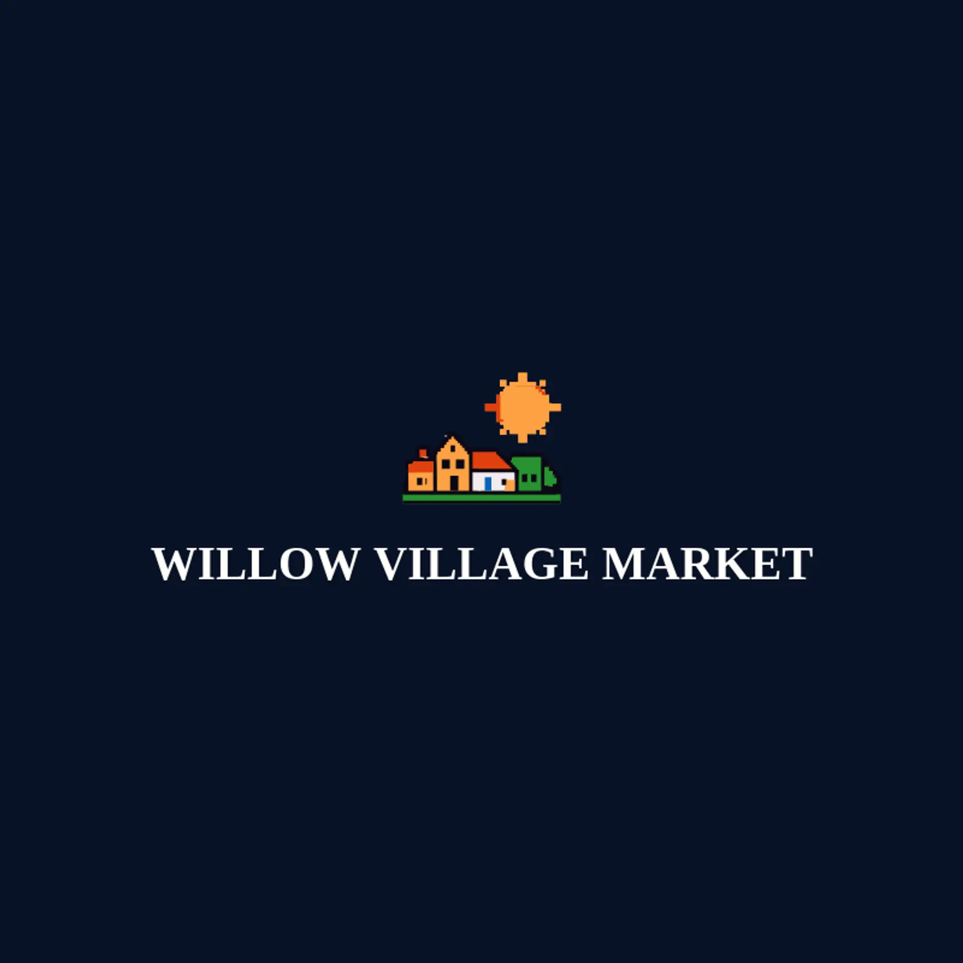 Willow Village Market logo for village