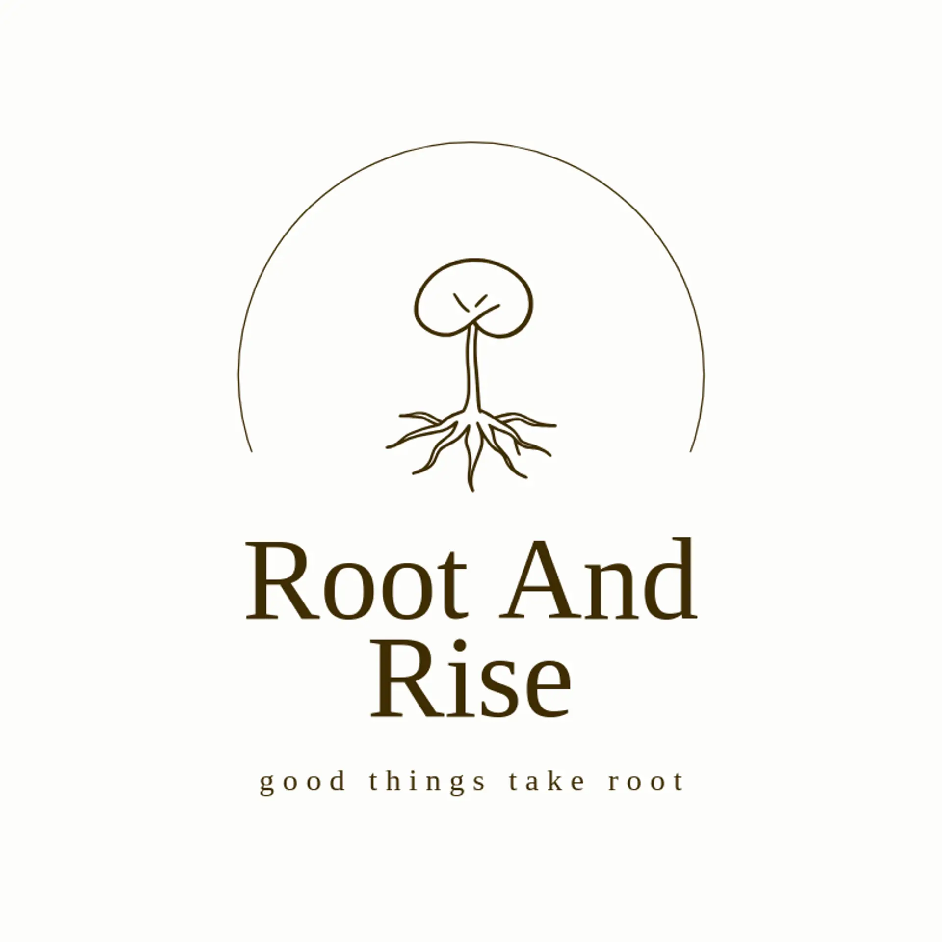 Root and Rise logo for seed