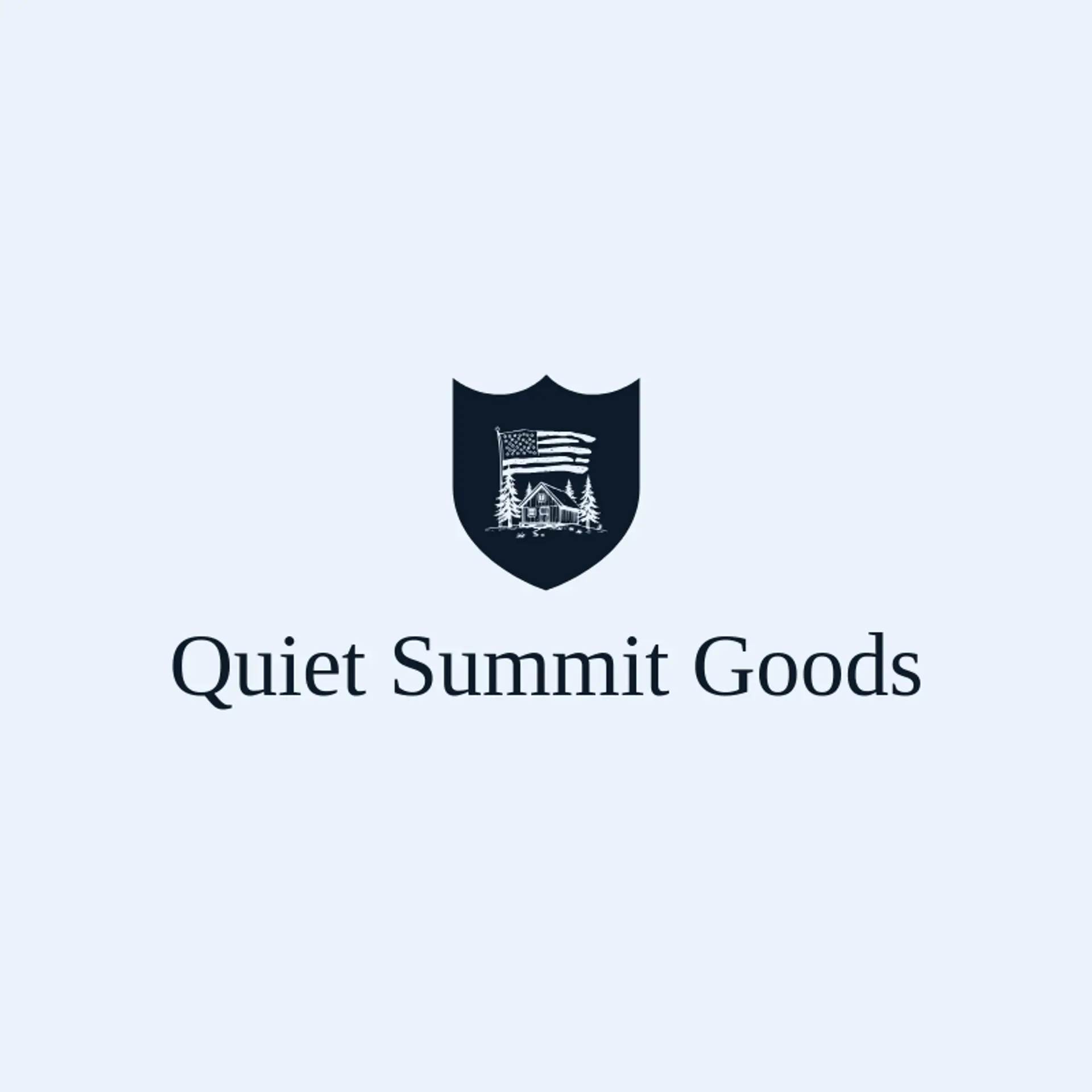Quiet Summit Goods logo for national park