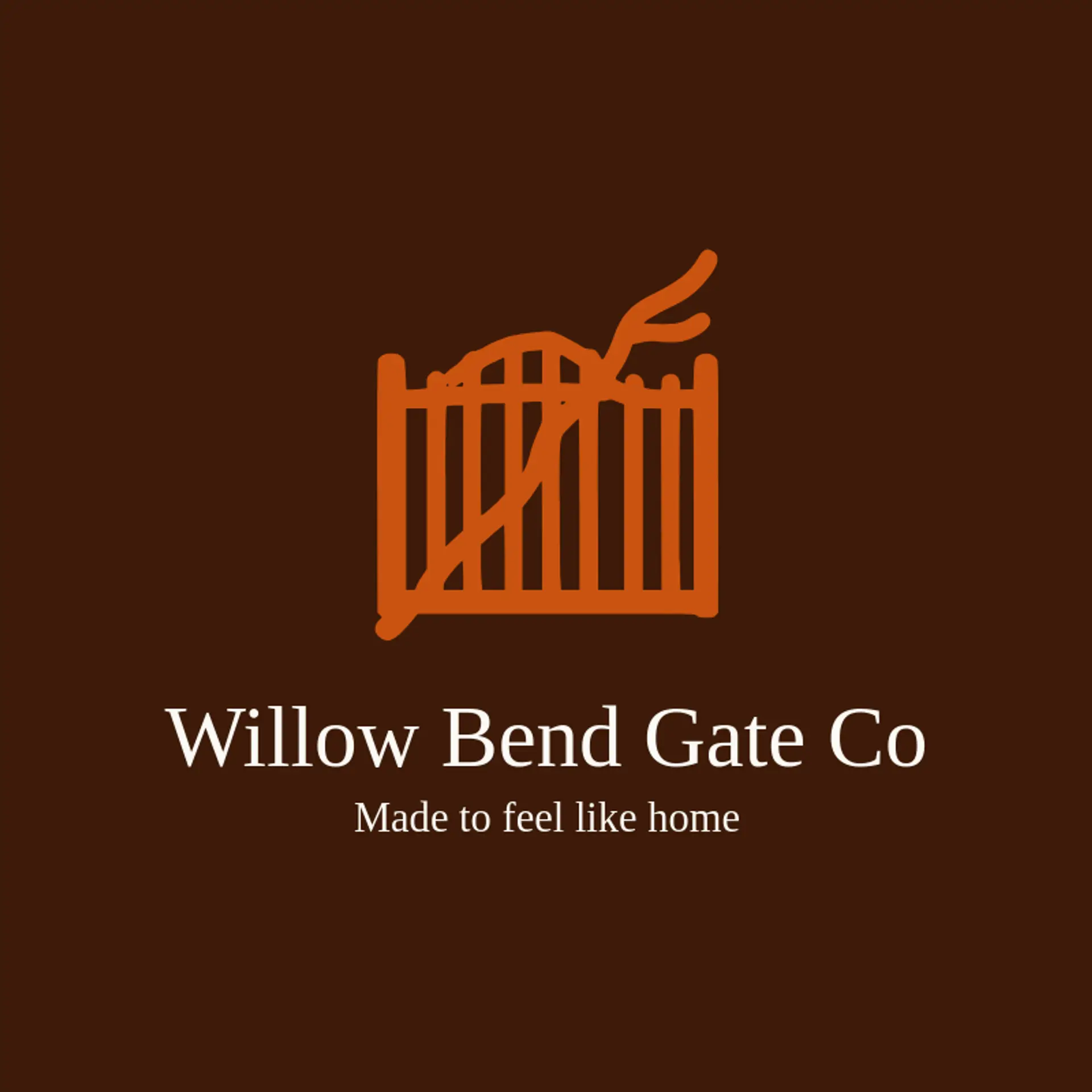 Willow Bend Gate Co logo for gate