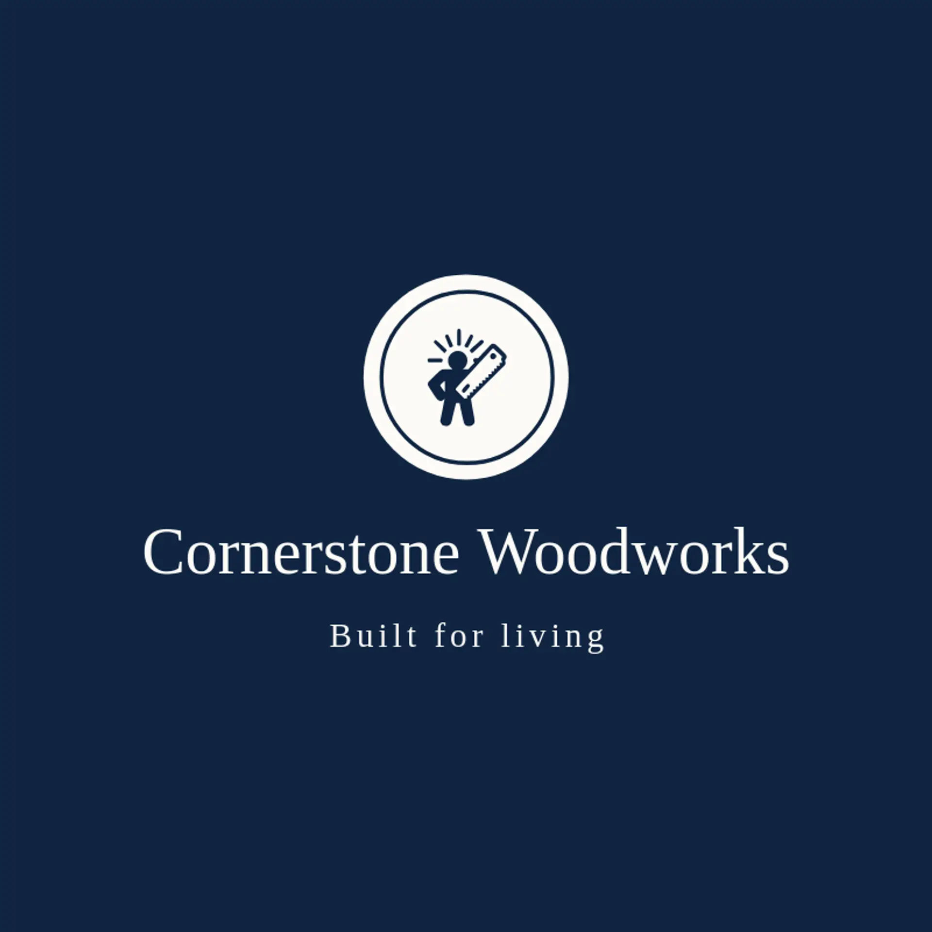 Cornerstone Woodworks logo for carpenter