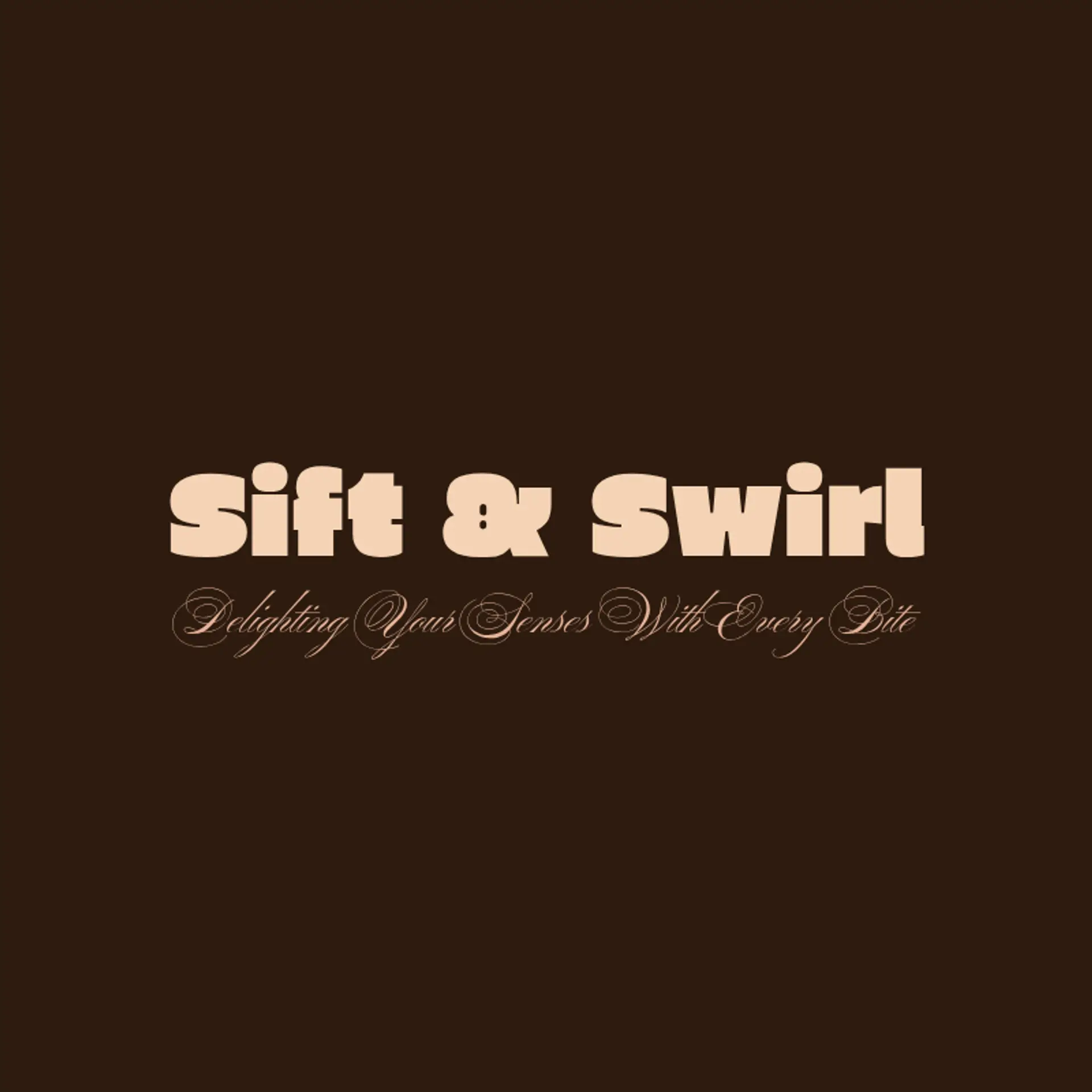 Sift & Swirl logo for bakery