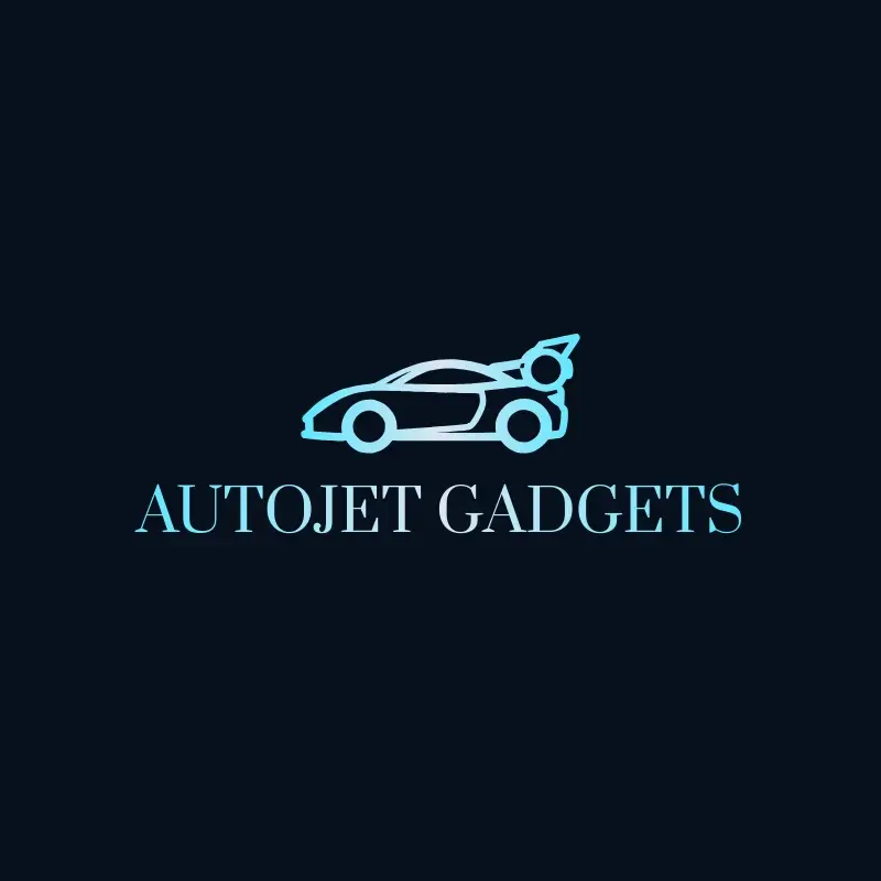 The Shopify store name AutoJet Gadgets as a branded logo with a single color icon