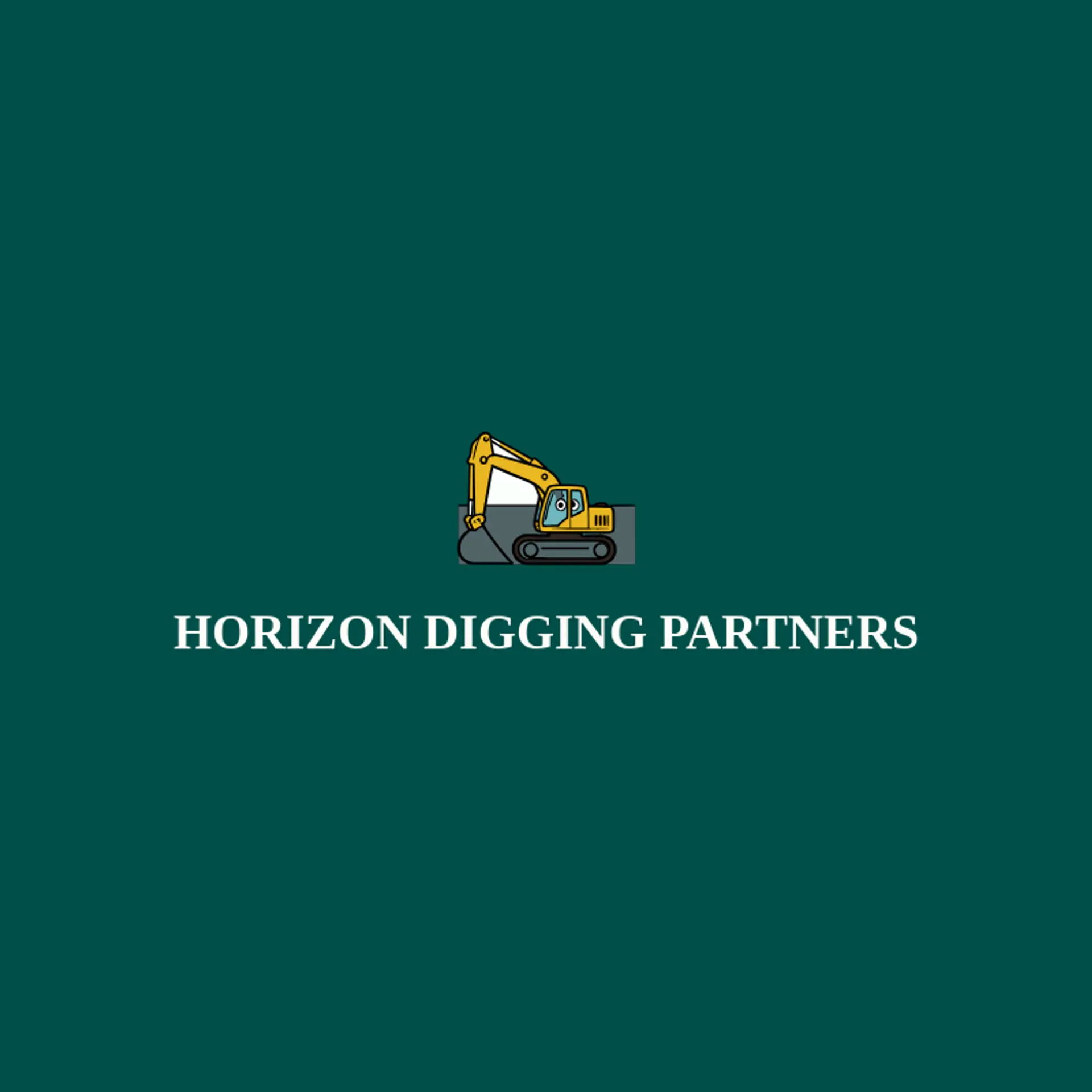 Horizon Digging Partners logo for excavator