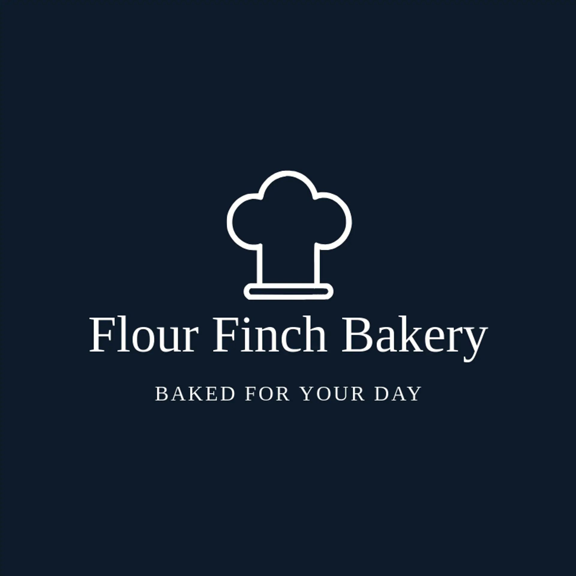 Flour Finch Bakery logo for chef hat