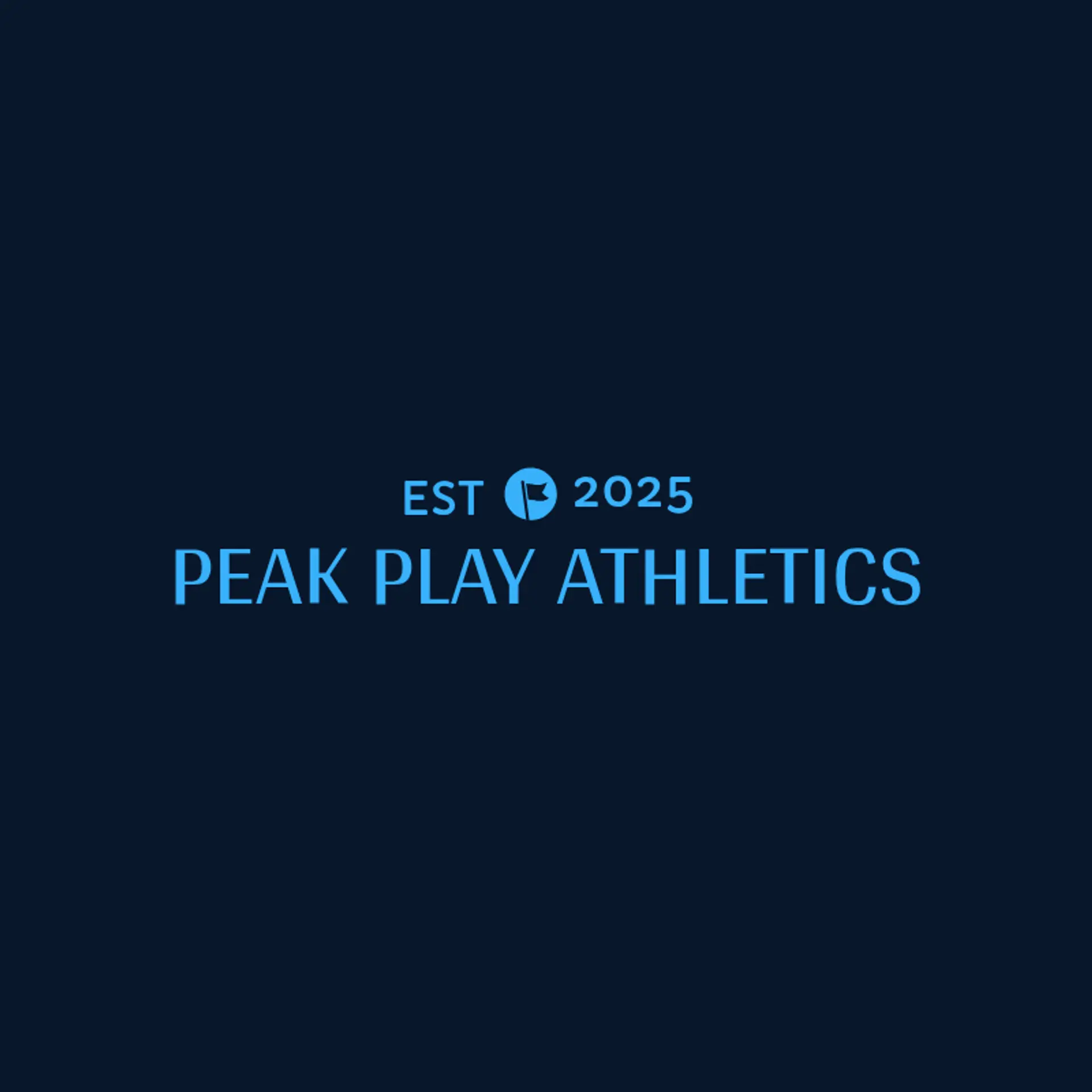 Peak Play Athletics logo for sports club