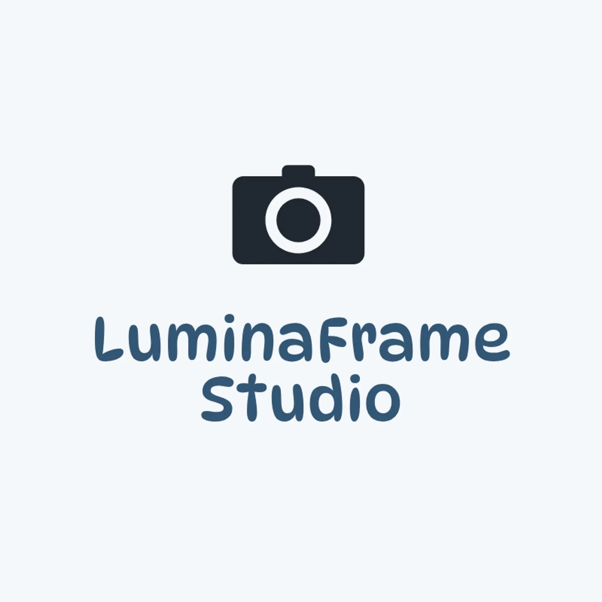 LumenFrame Studios logo for photography studio