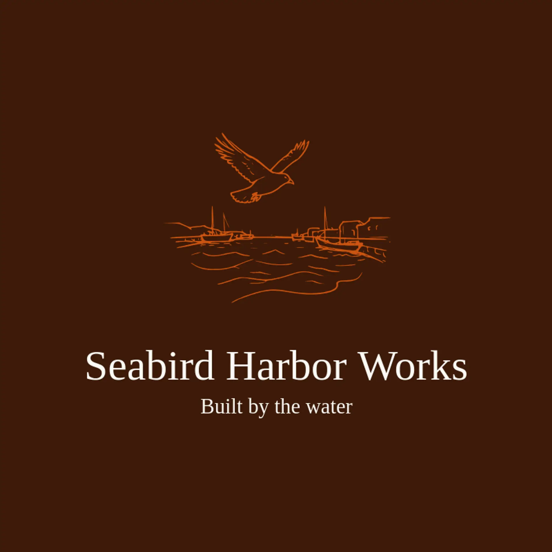 Seabird Harbor Works logo for harbor