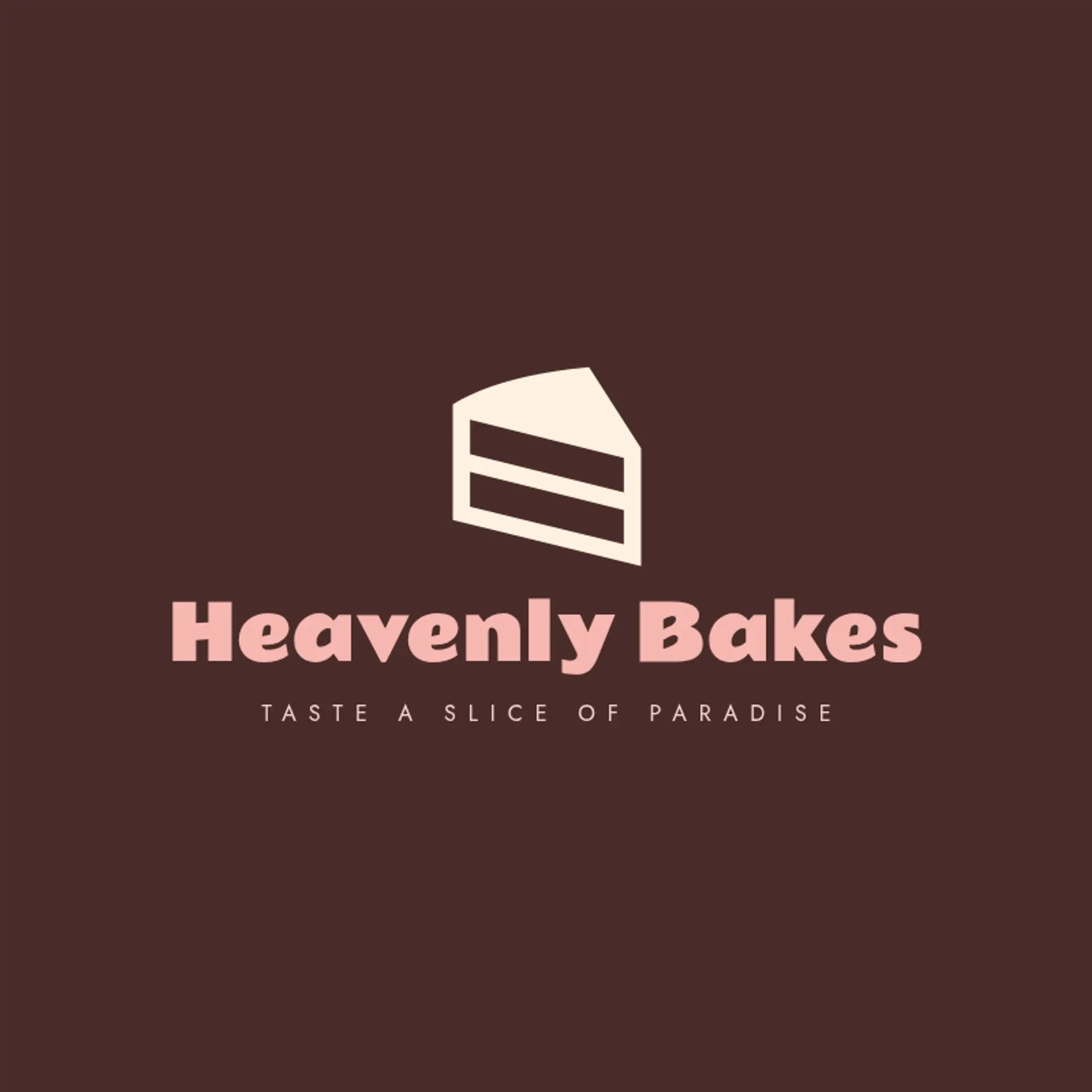 Heavenly Bakes logo for cake