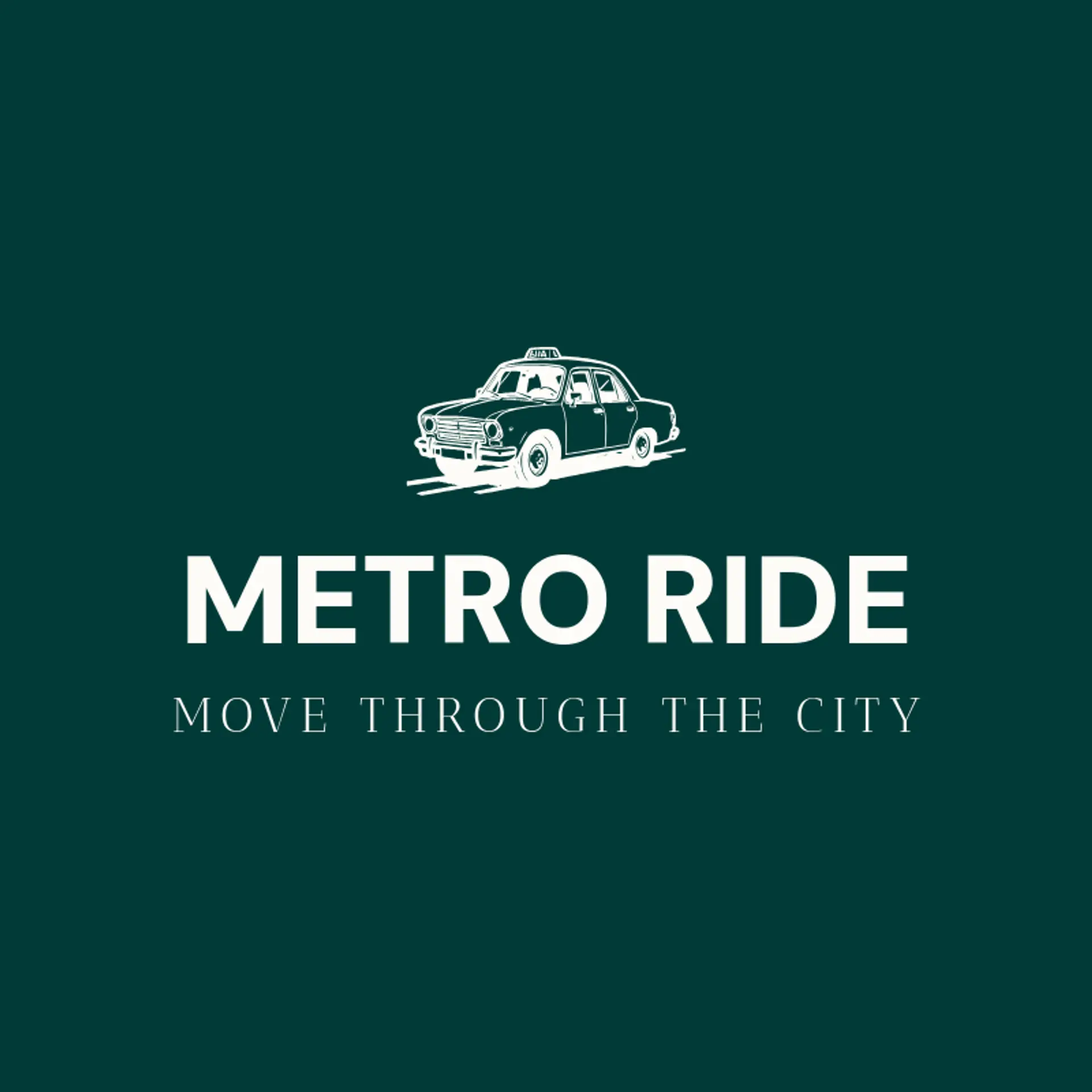 Metro Ride logo for taxi
