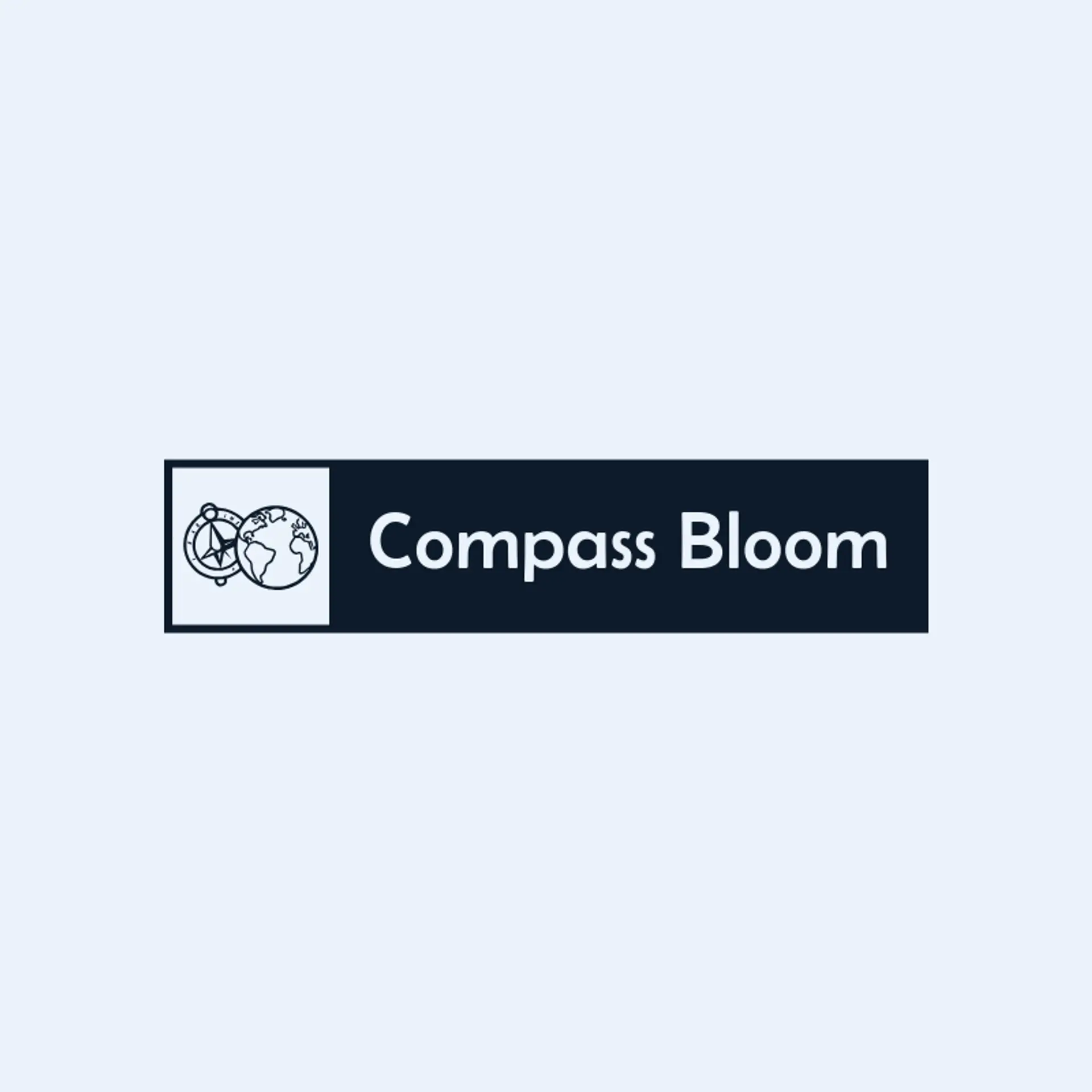 Compass Bloom logo for globe