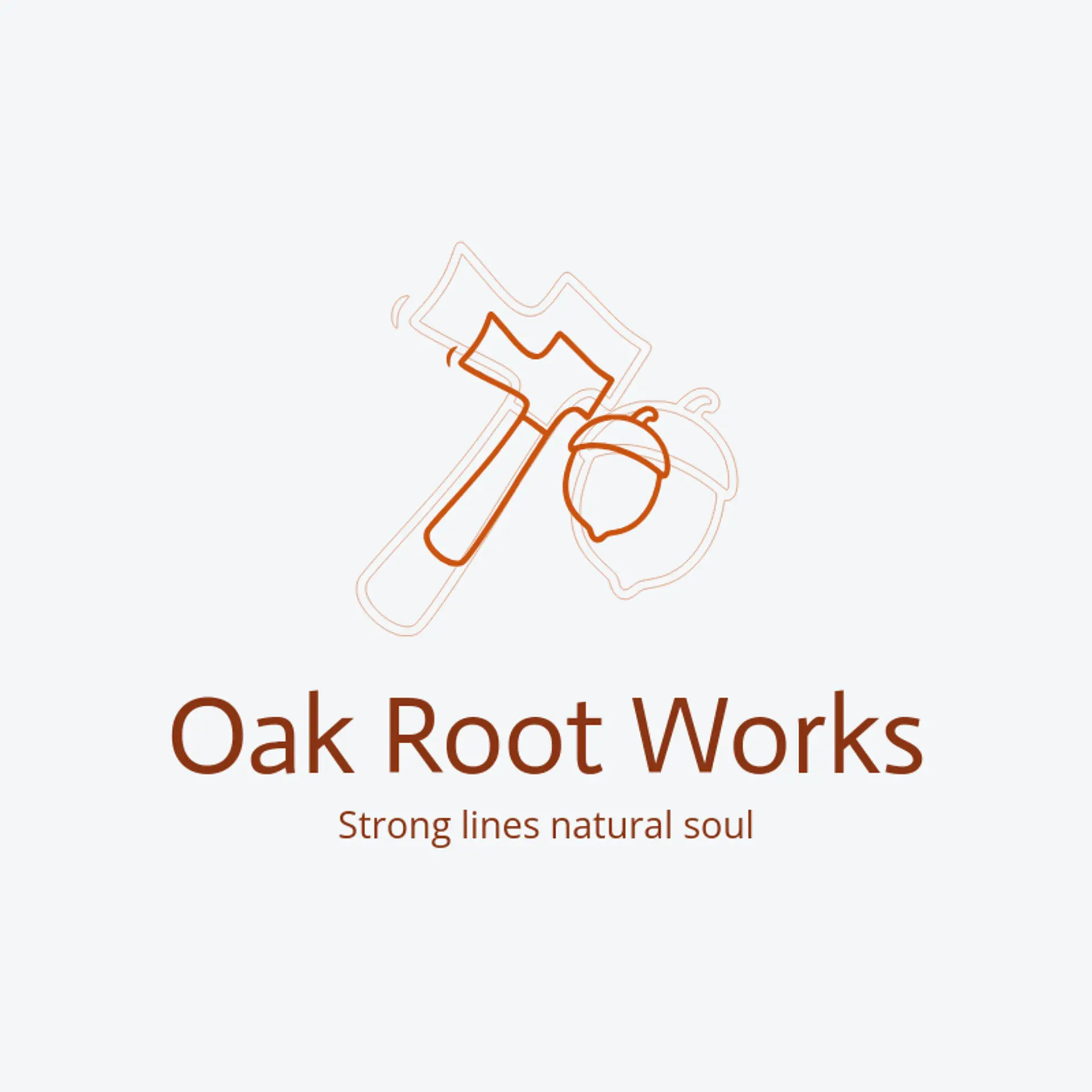 Oak Root Works logo for wood