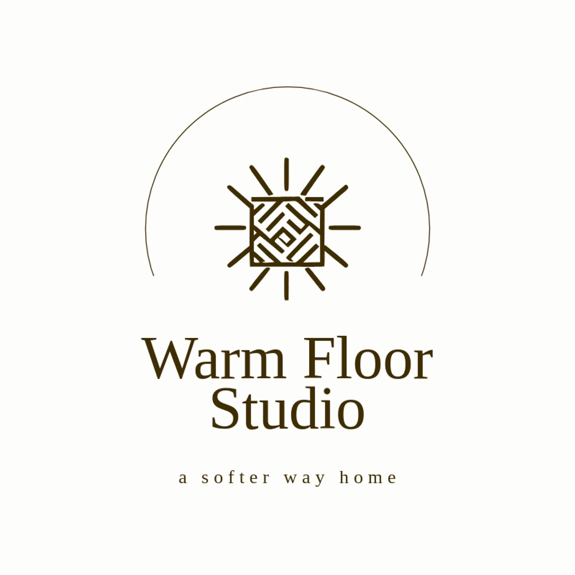 Warm Floor Studio logo for carpet