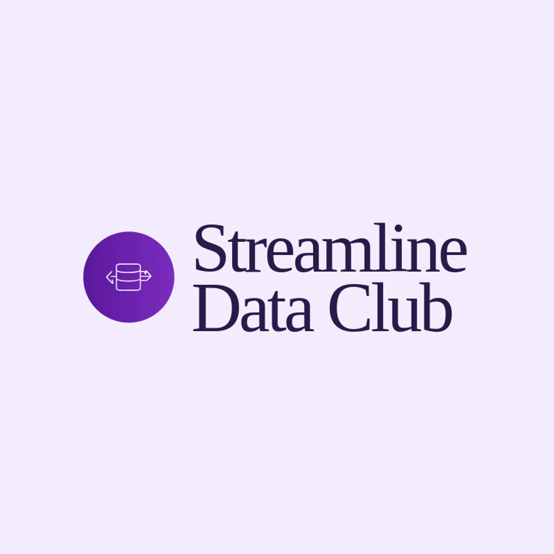 Streamline Data Club logo for database