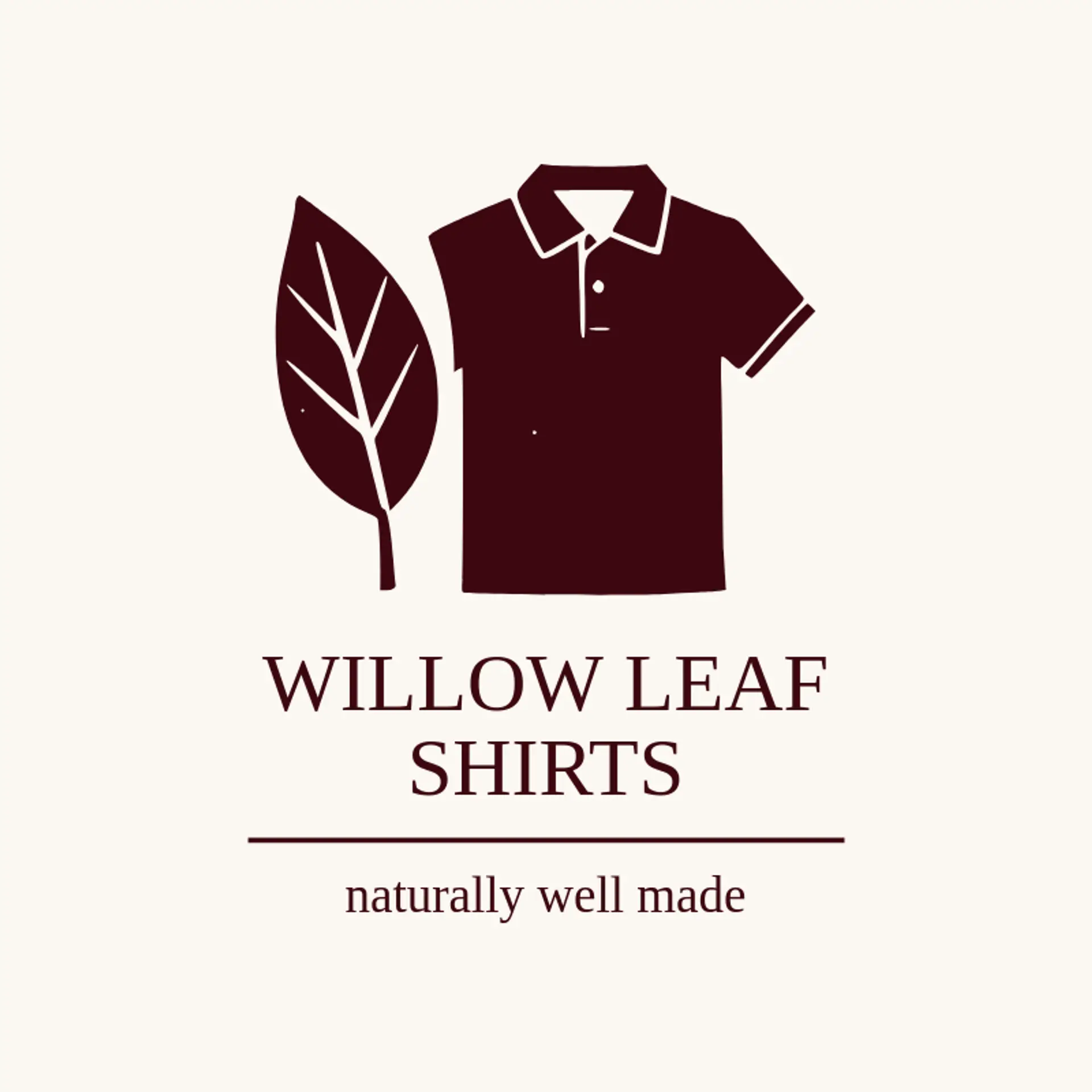 Willow Leaf Shirts logo for polo shirt