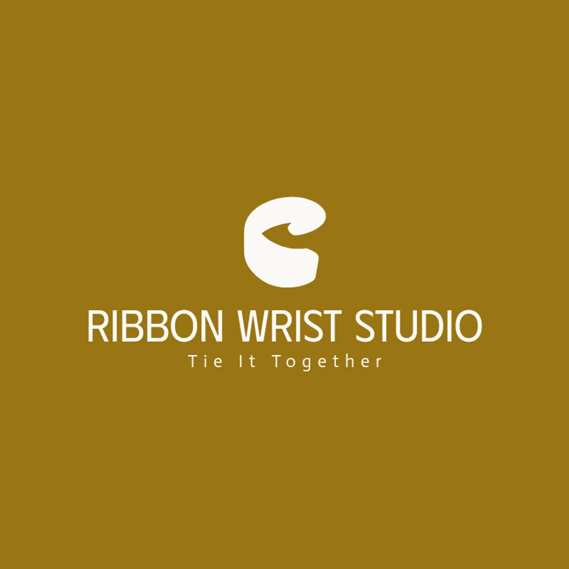 Ribbon Wrist Studio logo for bracelet