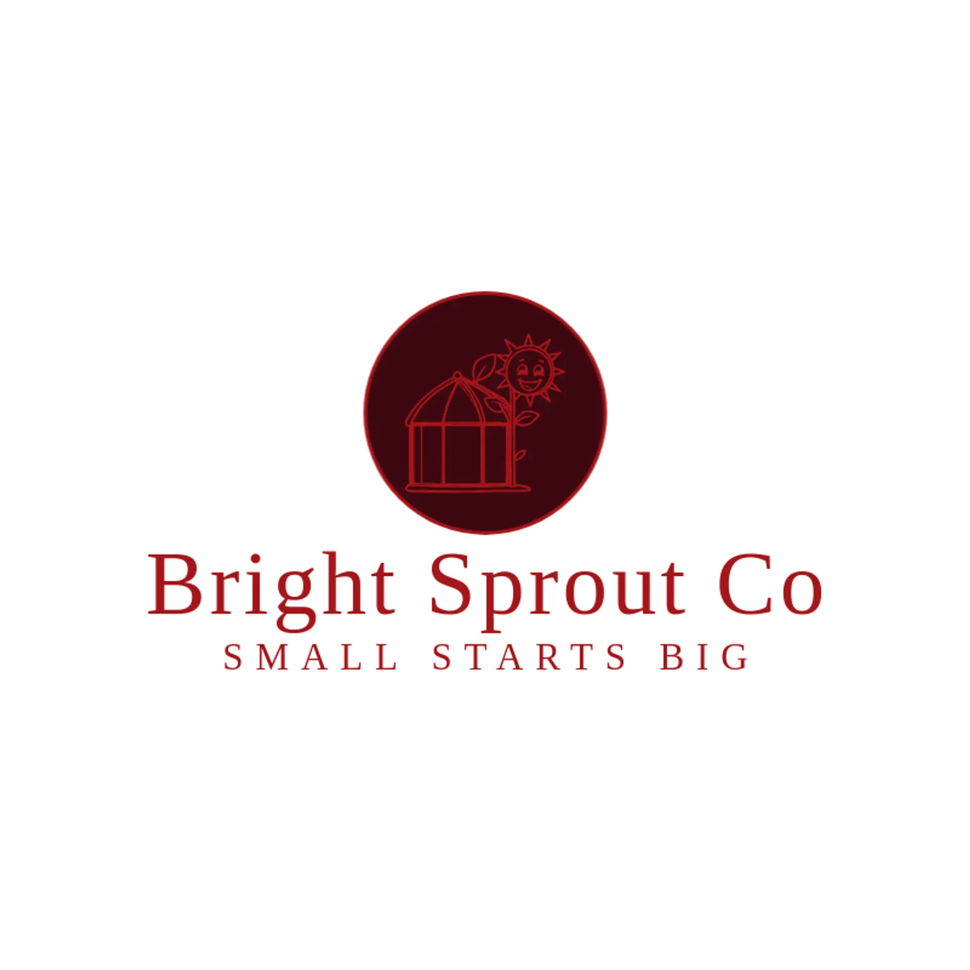 Bright Sprout Co logo for greenhouse