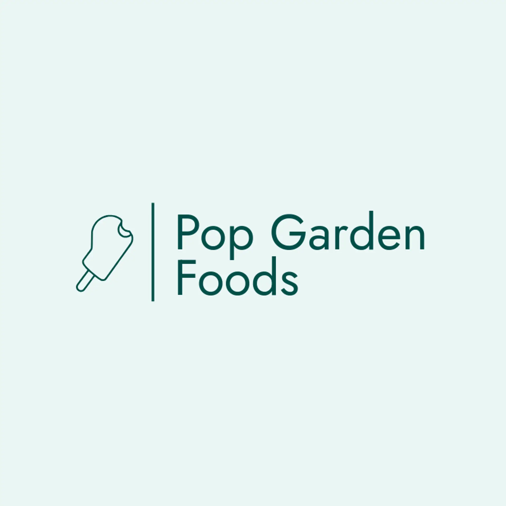Pop Garden Foods logo for popsicle