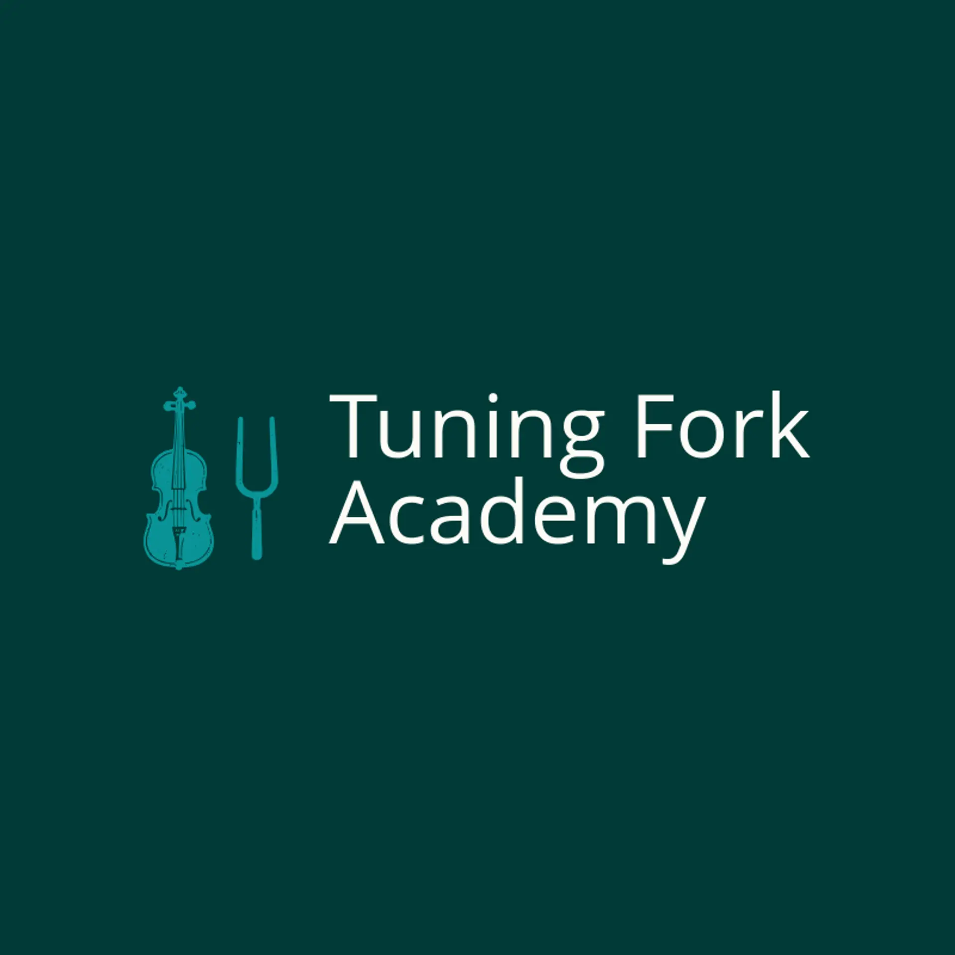Tuning Fork Academy logo for violin
